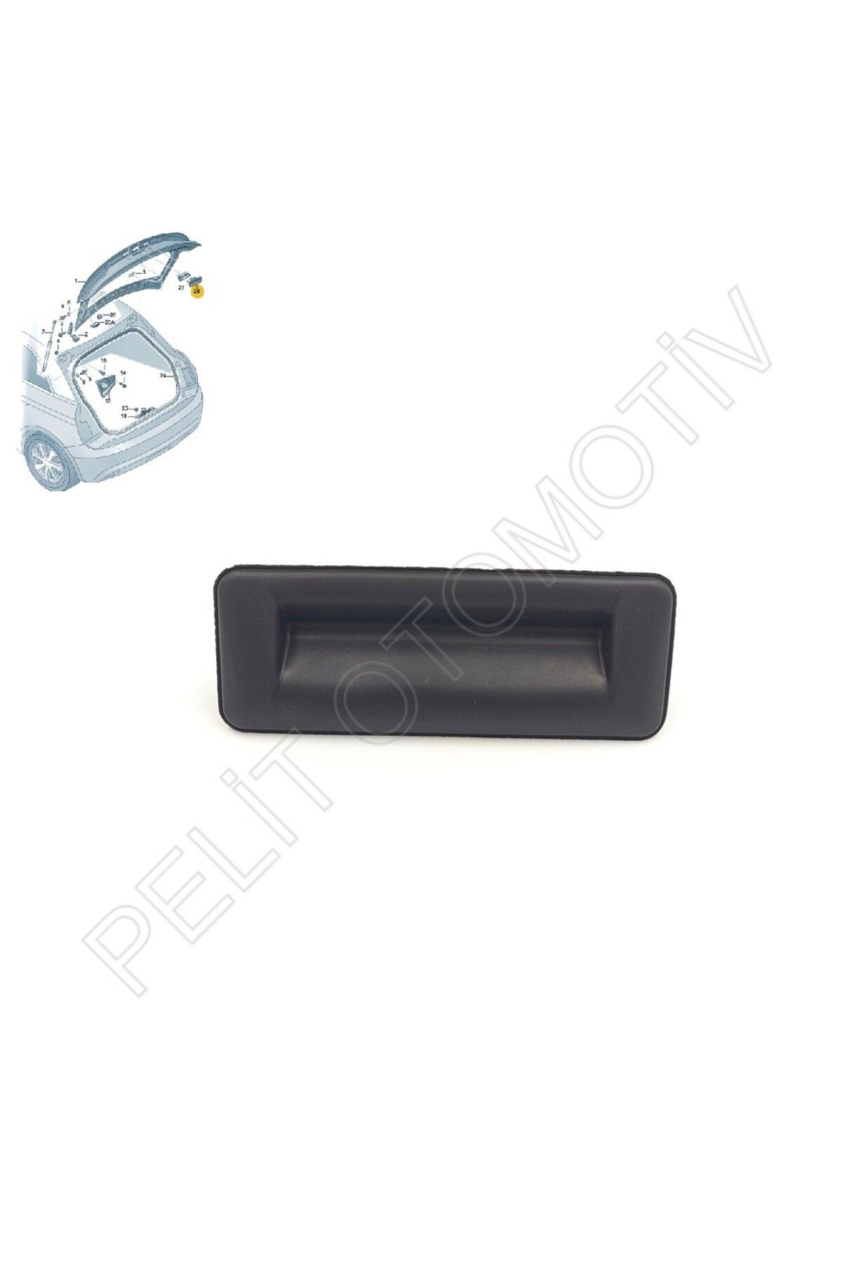 PELİTOTOMOTİV Skoda Fabia (2007-2014) Bagaj Açma Butonu 5J0827566E