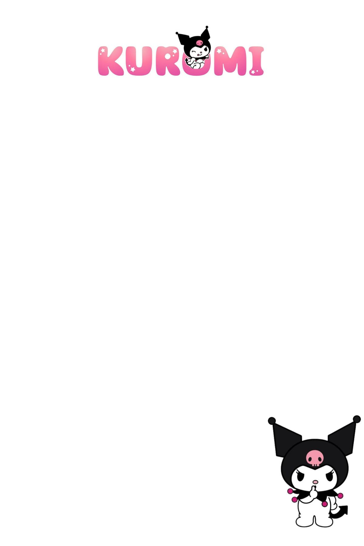 Srctech-Kuromi Unlined Notepad Memo Pad Notepad 50 Sheets A5 Size 2