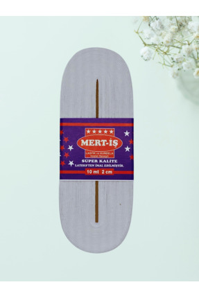 Ak Tuhafiye 2 cm Paça-Bel-Etek-Eşofman Lastiği Beyaz 10 Metre