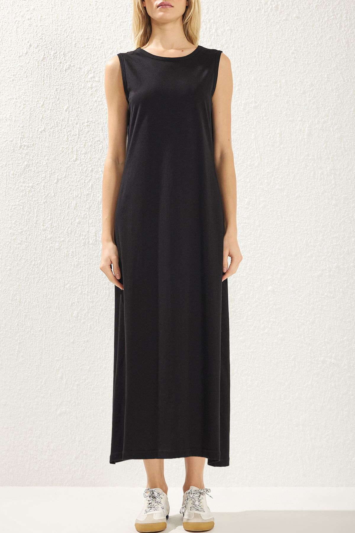 Trendyol Modest-Μαύρο και γκρι φόρεμα εσωρούχων 2 συσκευασιών 100% βαμβακερό - TCTAW22UK0110 4