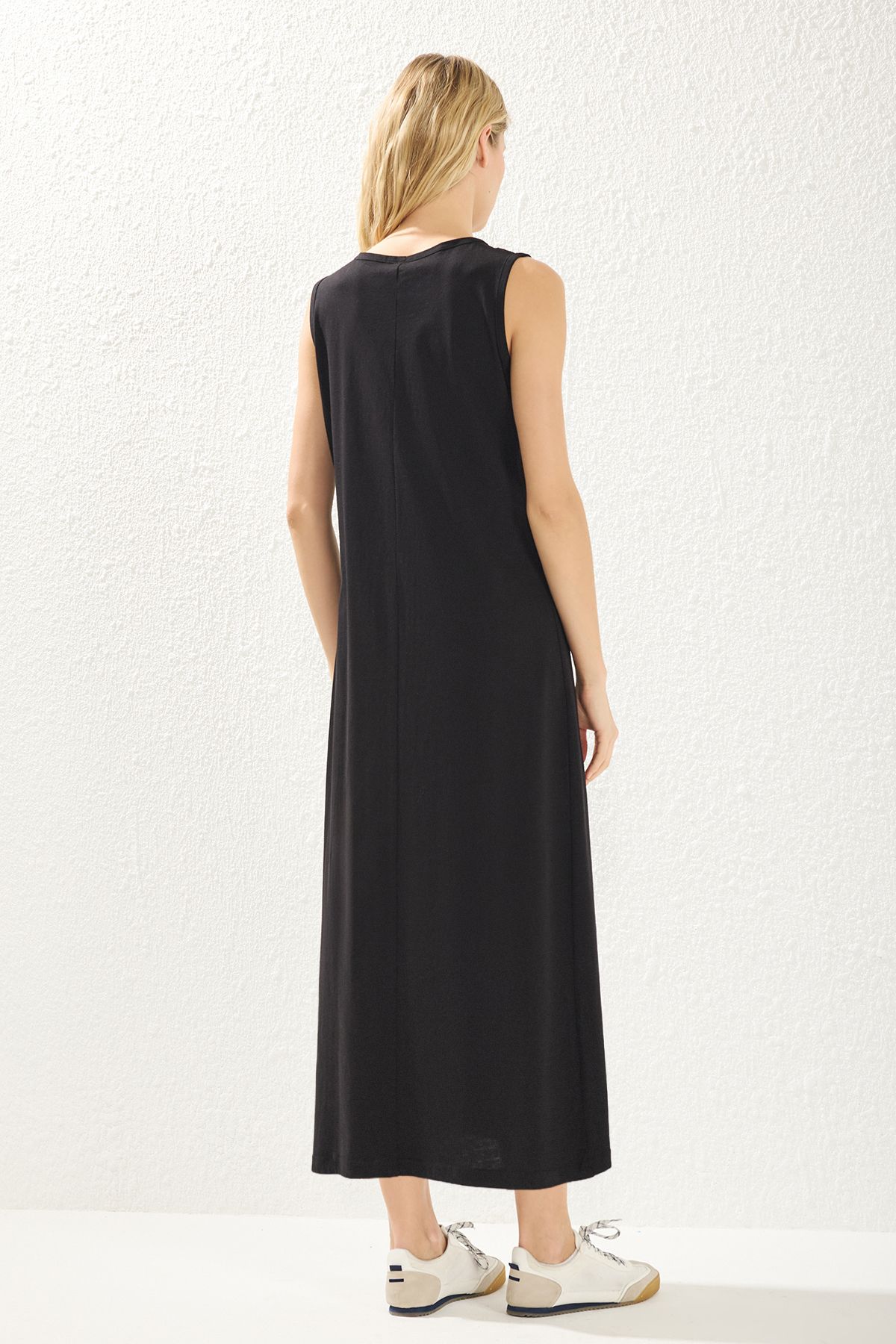 Trendyol Modest-Μαύρο και γκρι φόρεμα εσωρούχων 2 συσκευασιών 100% βαμβακερό - TCTAW22UK0110 6
