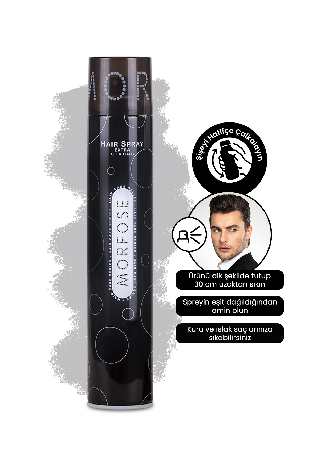 اسپری مو Morfose اورجینال  برند مورفوز 1100001447-70 3-Piece Hair Spray Set (ultra+mega+extra) - تصویر 6