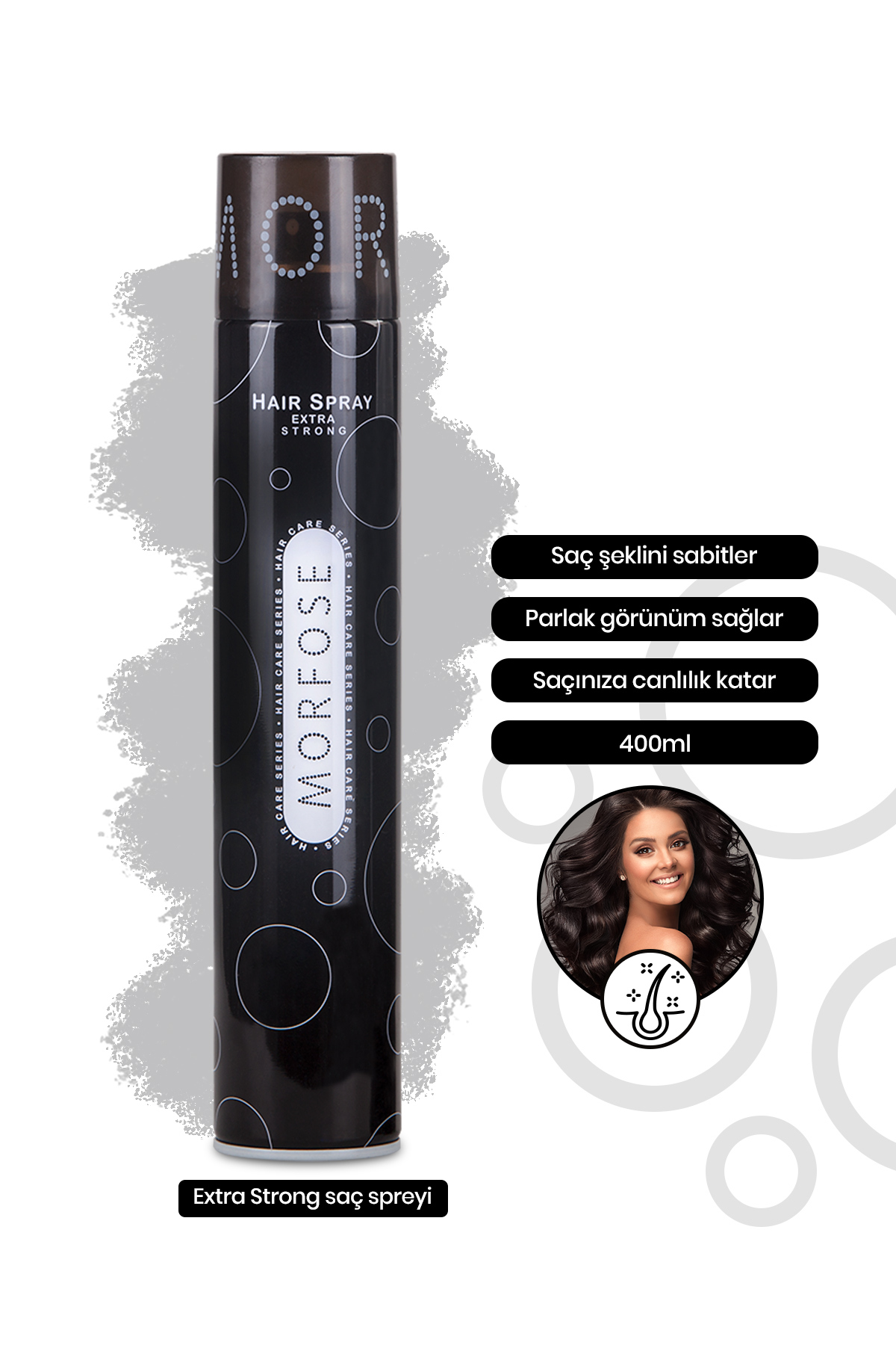 اسپری مو Morfose اورجینال  برند مورفوز 1100001447-70 3-Piece Hair Spray Set (ultra+mega+extra) - تصویر 7