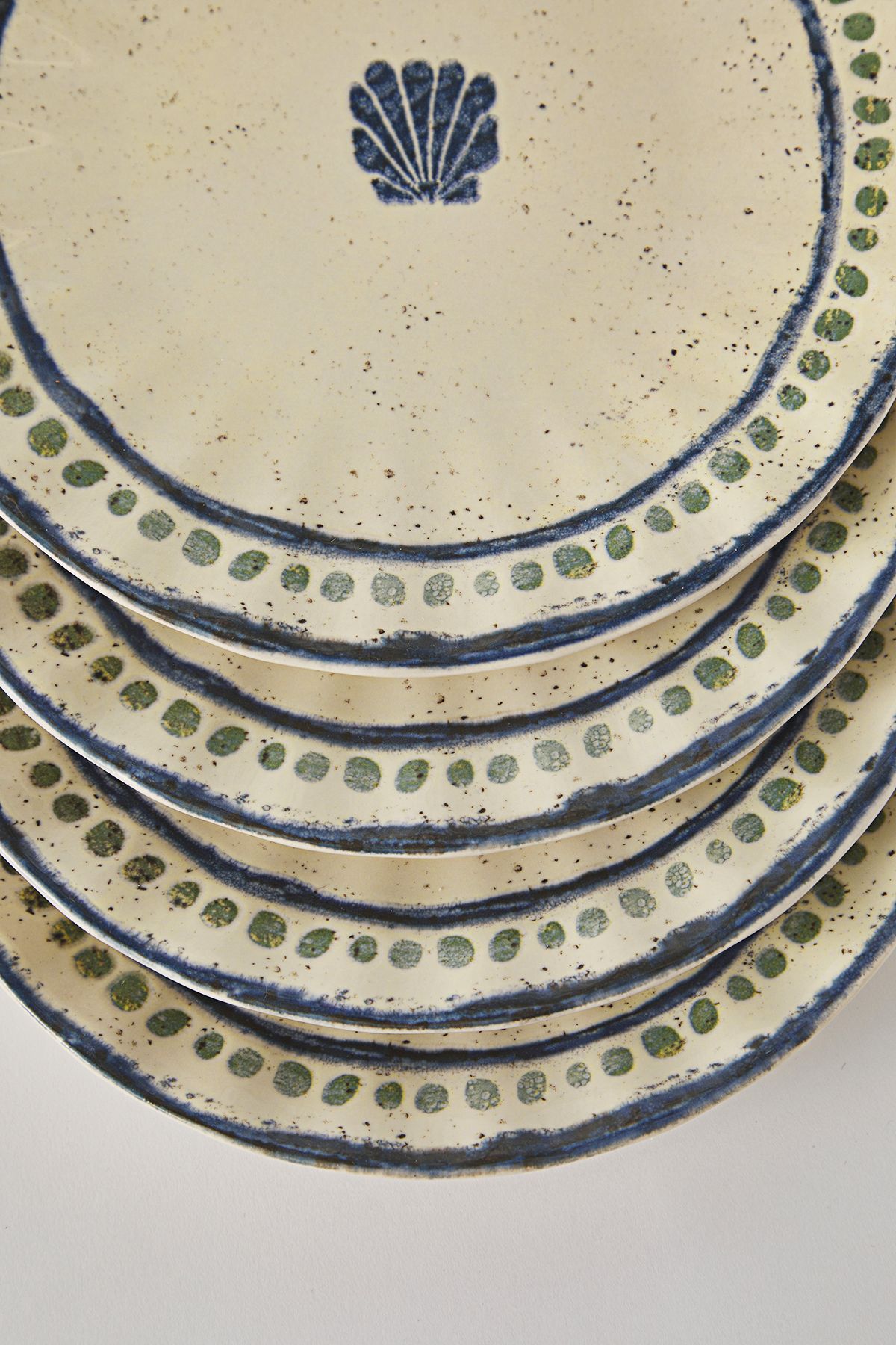 Trendyol Collection-Multicolor Ceramic Set of 4 Cake Plates 22cm Tphss25Tbk00001 5