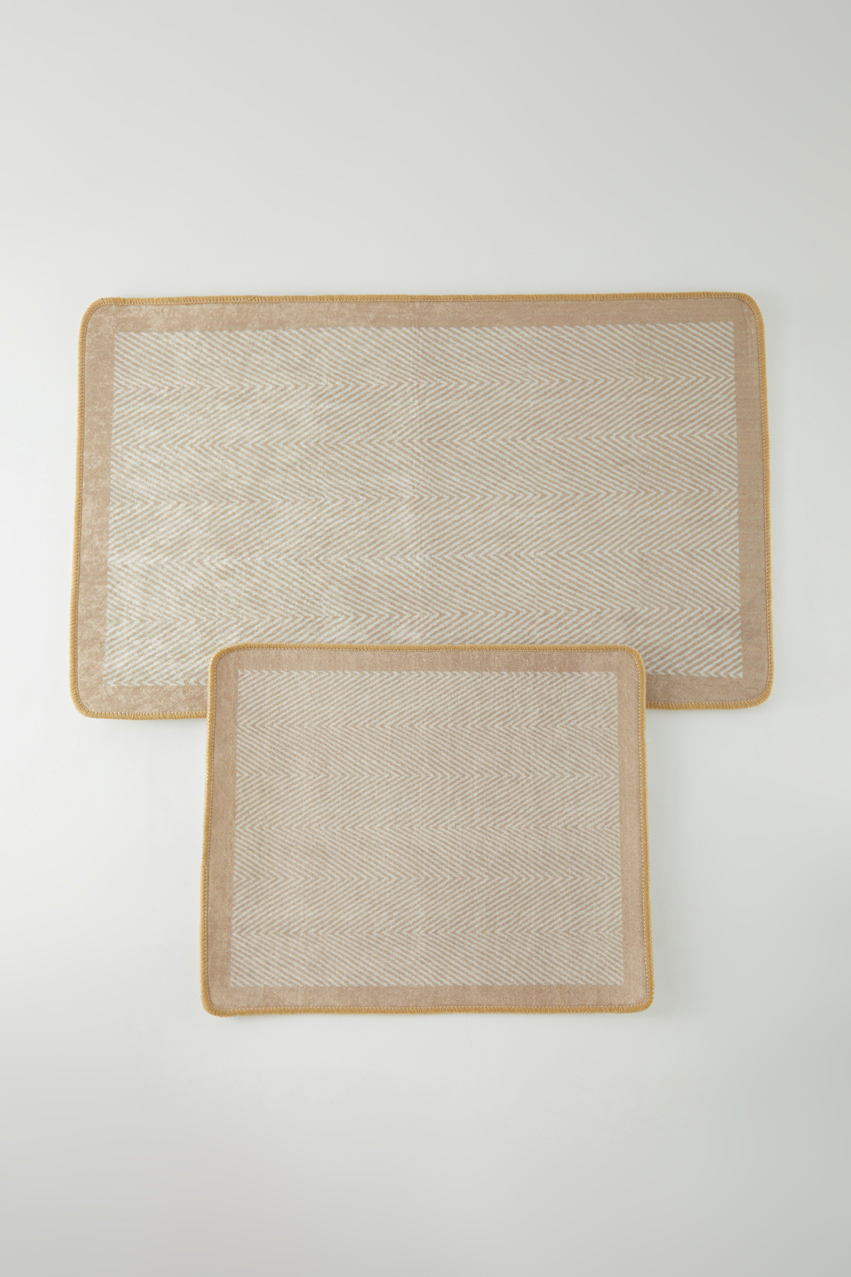 Trendyol Collection-Set of 2 Printed Non-Slip Base Bath Mat Tphss25Bps00007 2