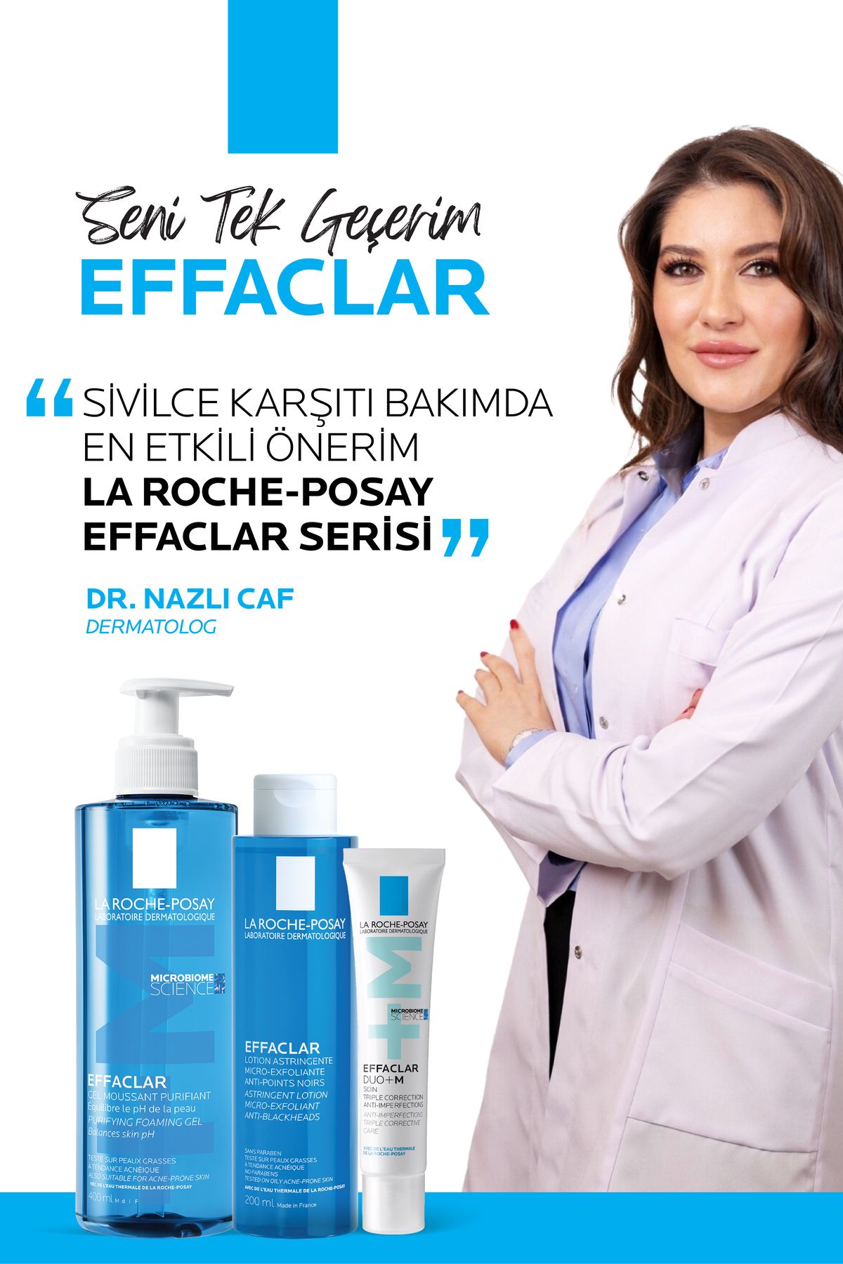 Effaclar تونیک حاوی سالیسیلیک اسید برای پوست های چرب، مستعد آکنه و جوش 200 میلی لیتر La Roche Posay