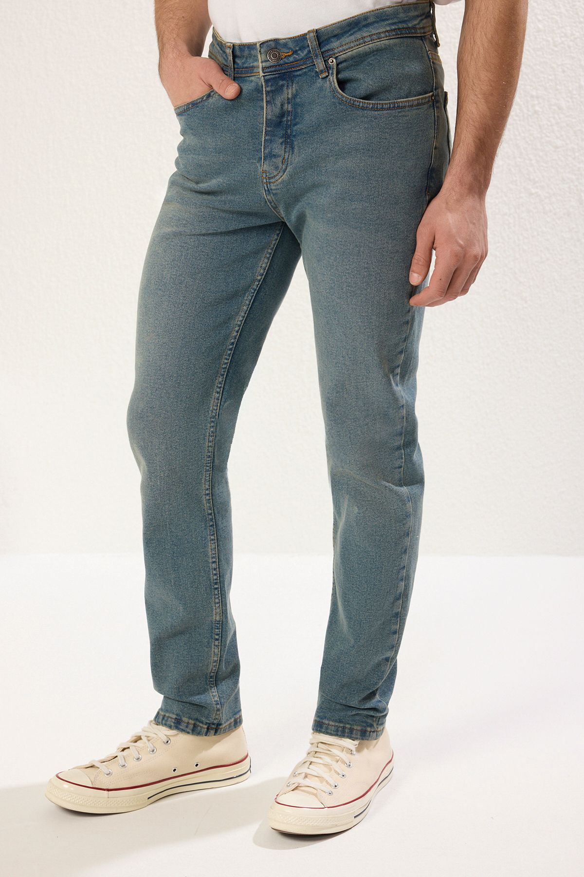 Trendyol Collection-Blue Stretch Fabric Skinny Slim Fit Jeans Tmnaw20Je0434 1