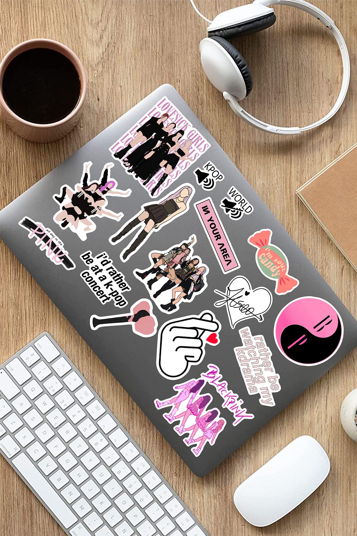 AR Sticker BlackPink K-Pop Laptop Notebook Tablet Sticker Set 3