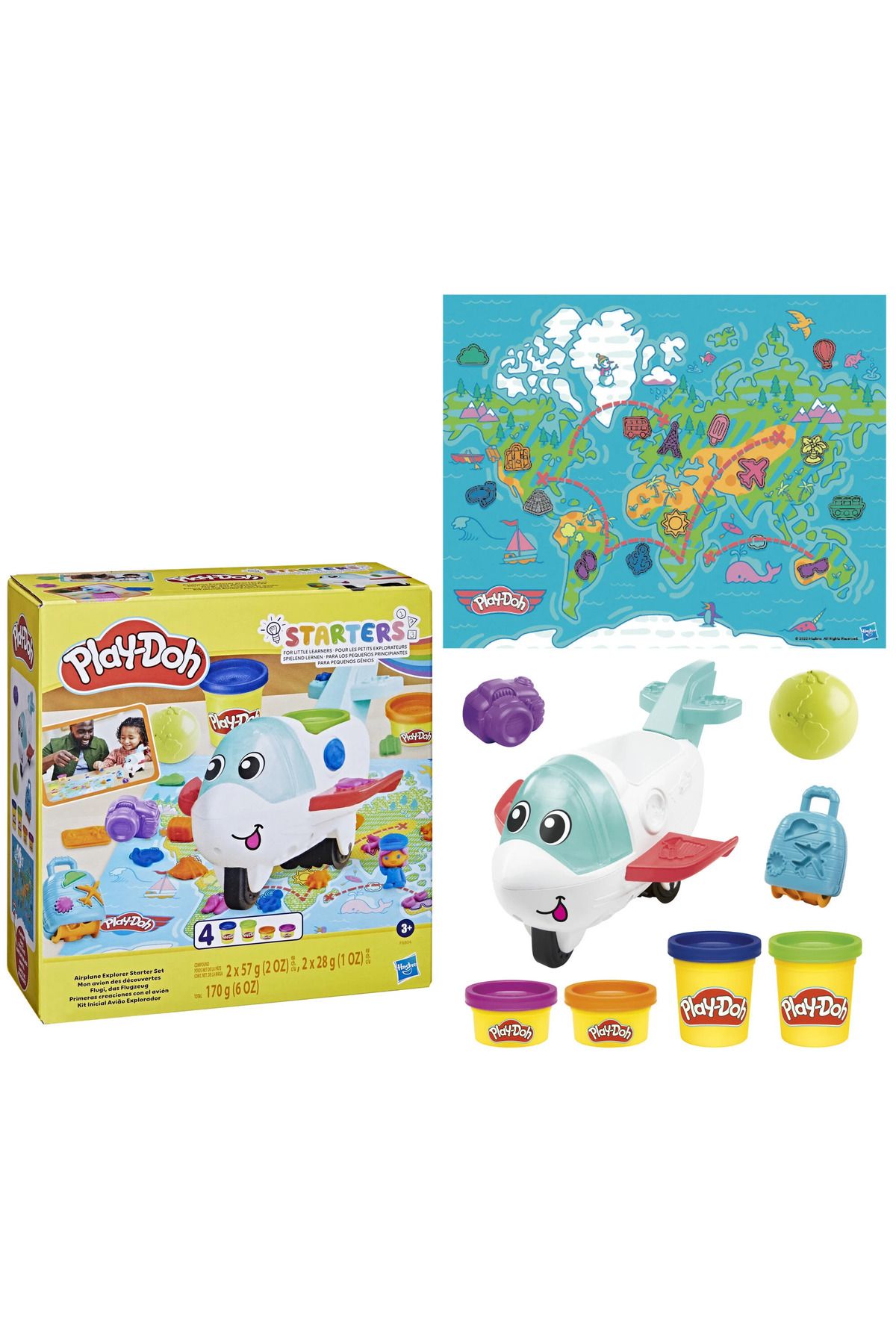 PLAY-DOH PLAYSET Play Doh Starters Eğlenceli Uçak Oyunu F8804