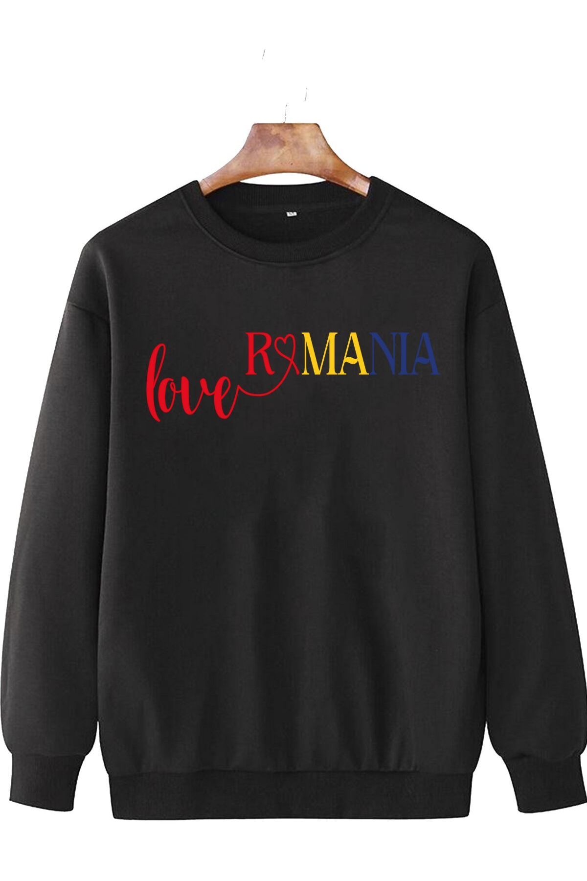 lepiska Love Romania Sweatshirt | Love Romania Hoodie | Tricou Love Romania - Unisex - %100 Cotton