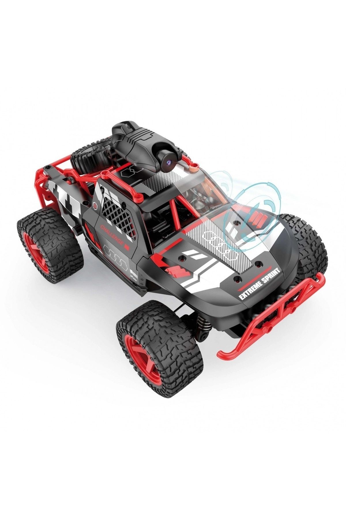 TRENDZONE Şarjlı 720p WiFi Kameralı FPV RC Rock Crawler OFF-ROAD Araba | Büyük Arazi Lastikli 23cm fotoğrafı 4 (önizleme)