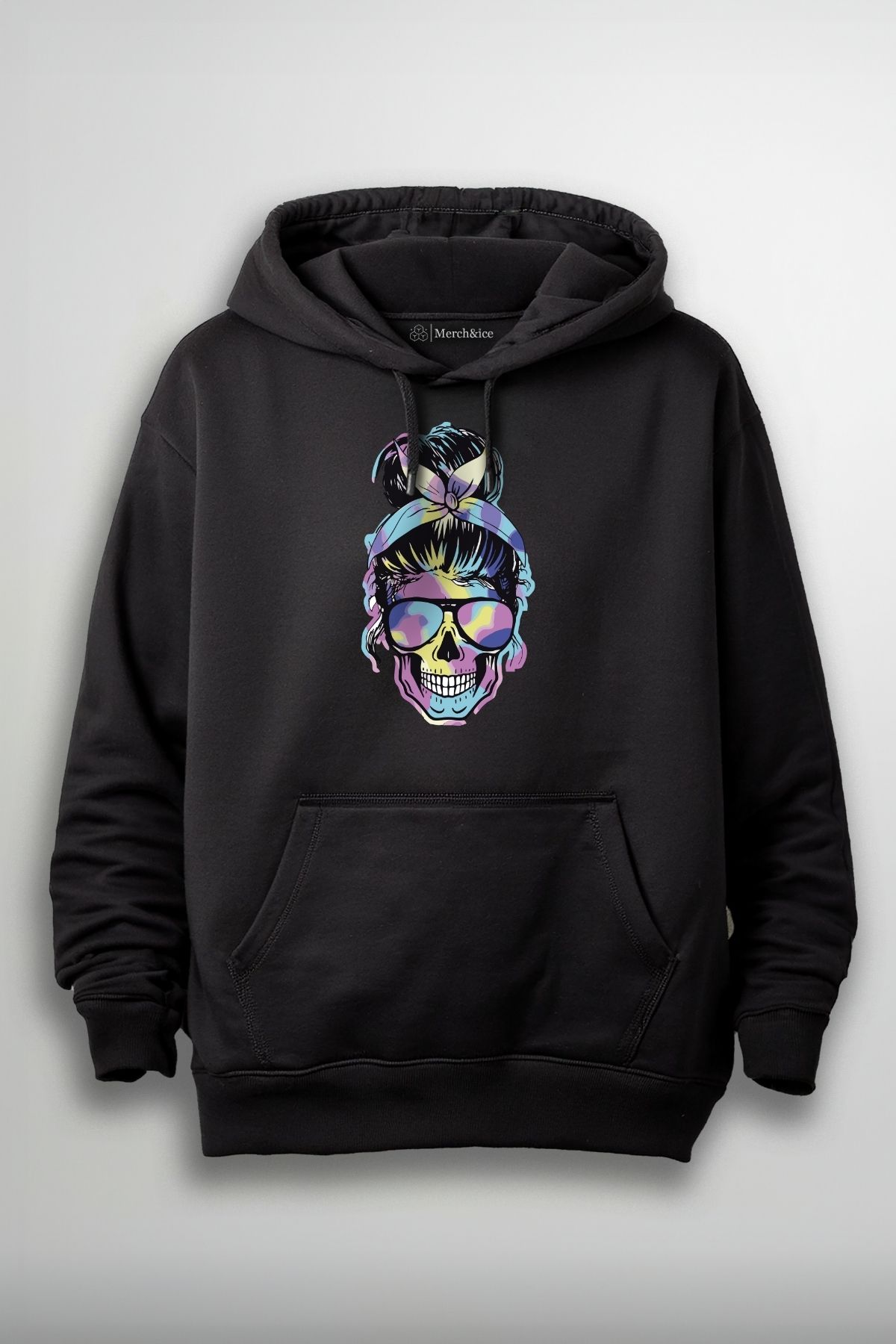 Merch&ice Topuzlu Kuru Kafa Baskılı Unisex Sweatshirt