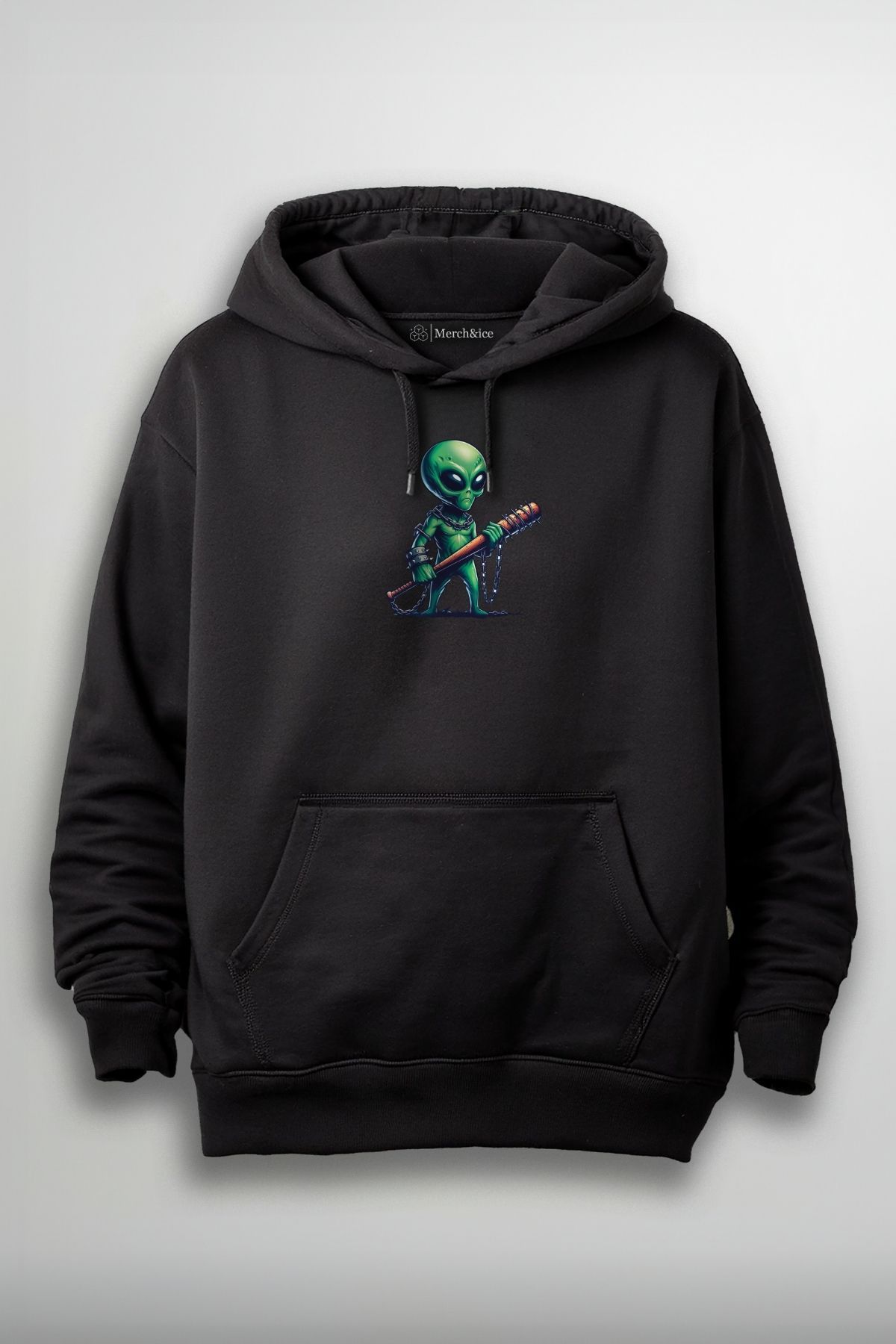 Merch&ice Sopalı Alien Uzaylı Baskılı Unisex Sweatshirt