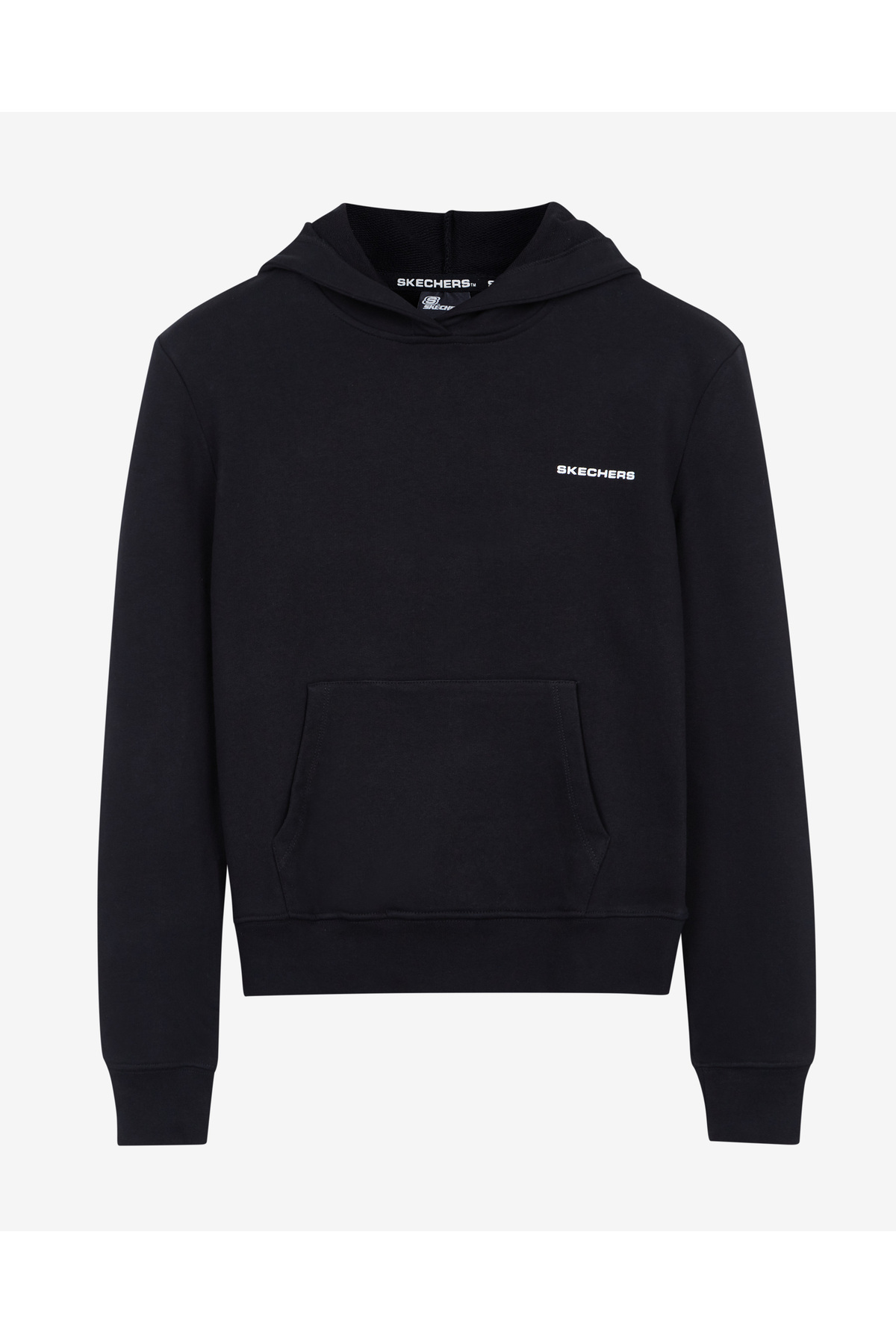 SKECHERS W New Basics Hoodie Kadın Siyah Sweatshirt S212183-001 görsel 4