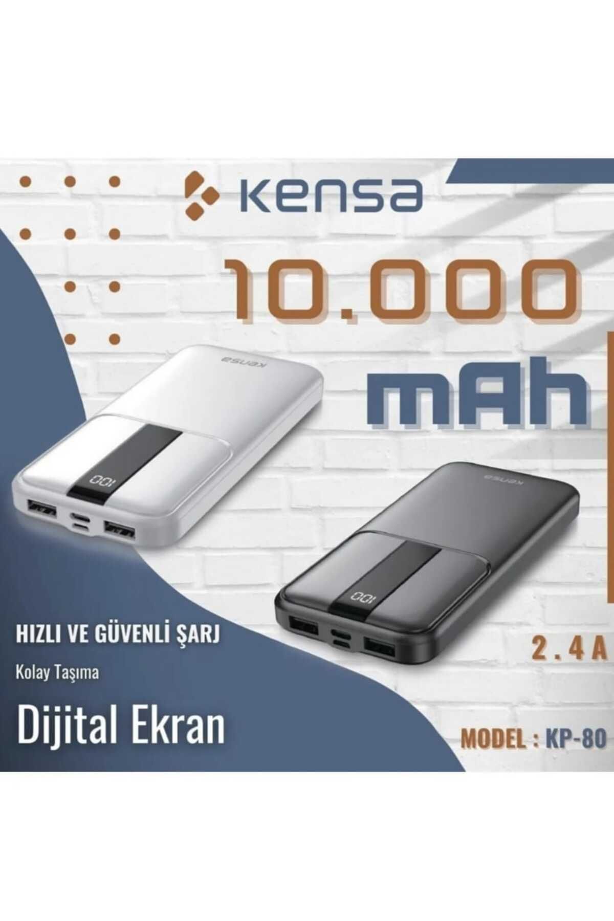 leasertech 10000 mah Powerbank Dijital Ekran Taşınabilir Şarj Powerstation