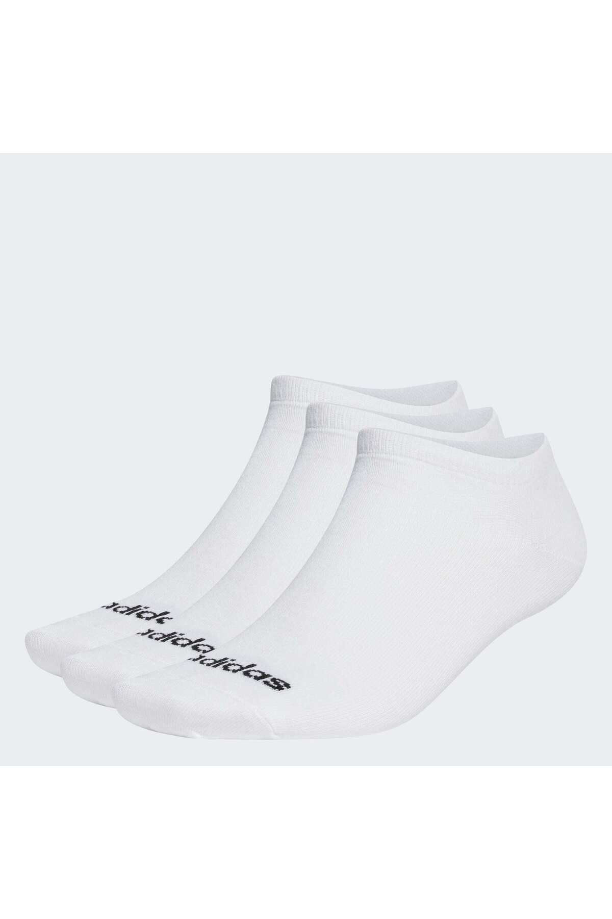 adidas-3 Pairs Thin Linear Ankle-Less Socks Set 4