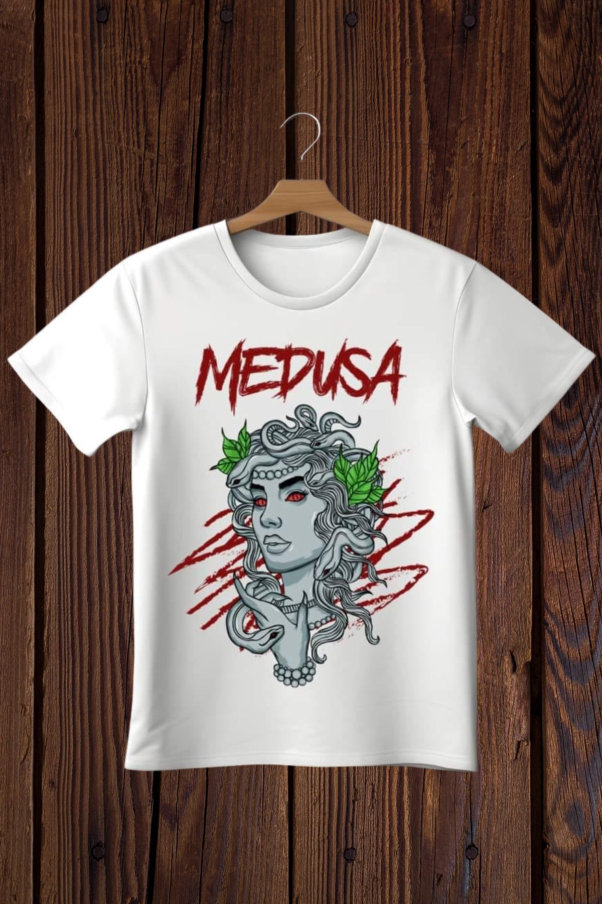 Wish BF Medusa Baskılı Oversize T-shirt