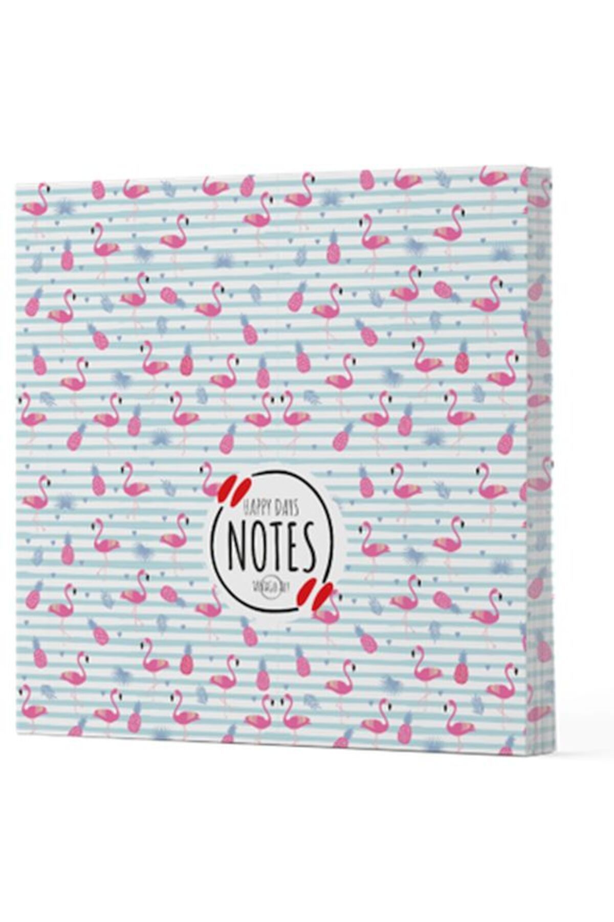 feifei Flamingo 4 - Çizgisiz Yan Boyamalı Defter