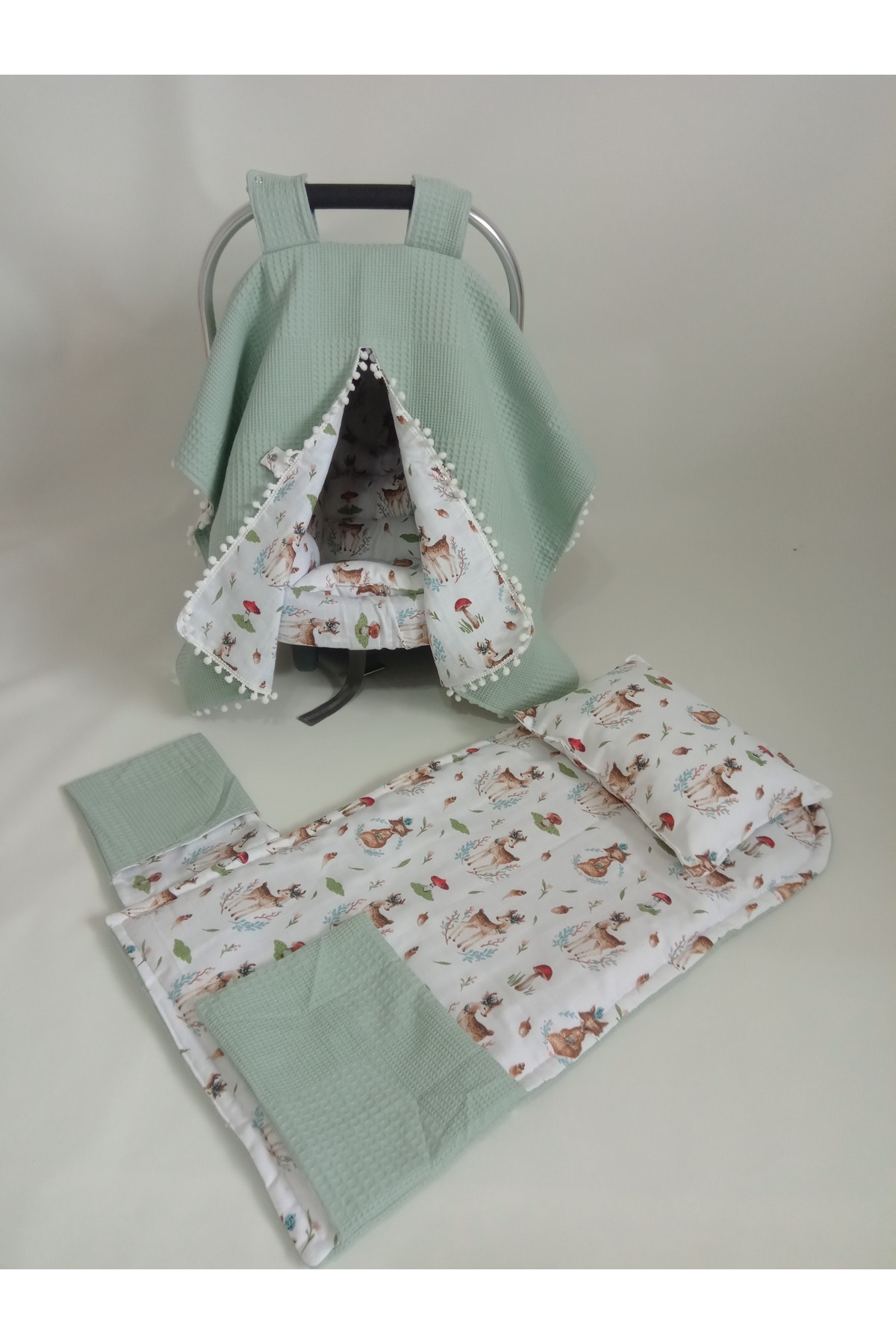 Wenaris 15 parçalık 80x120 pofuduk yorgan seti (set içeriği açıklamada mevcut) fotoğrafı 7 (önizleme)