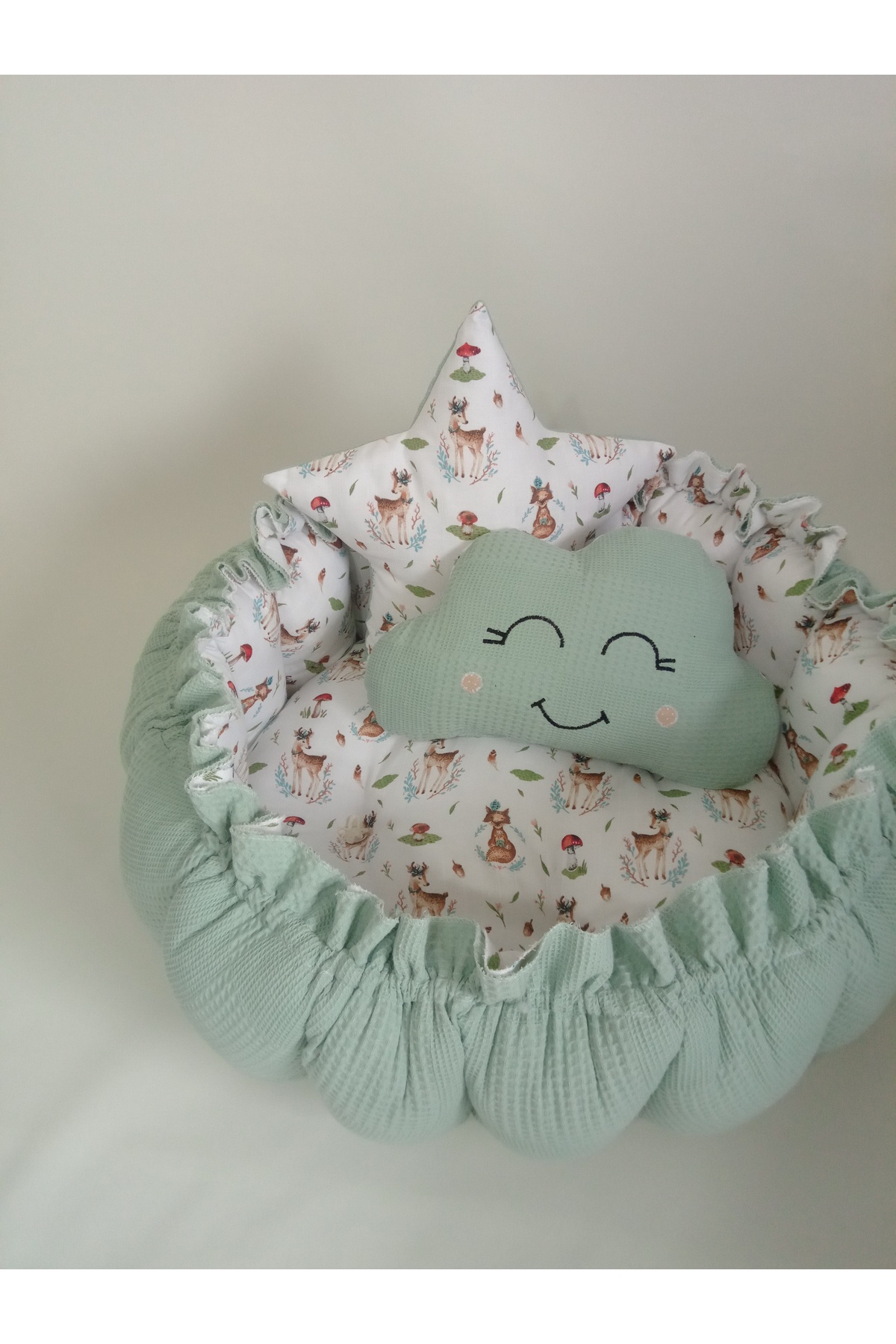 Wenaris 15 parçalık 80x120 pofuduk yorgan seti (set içeriği açıklamada mevcut) fotoğrafı 4 (önizleme)