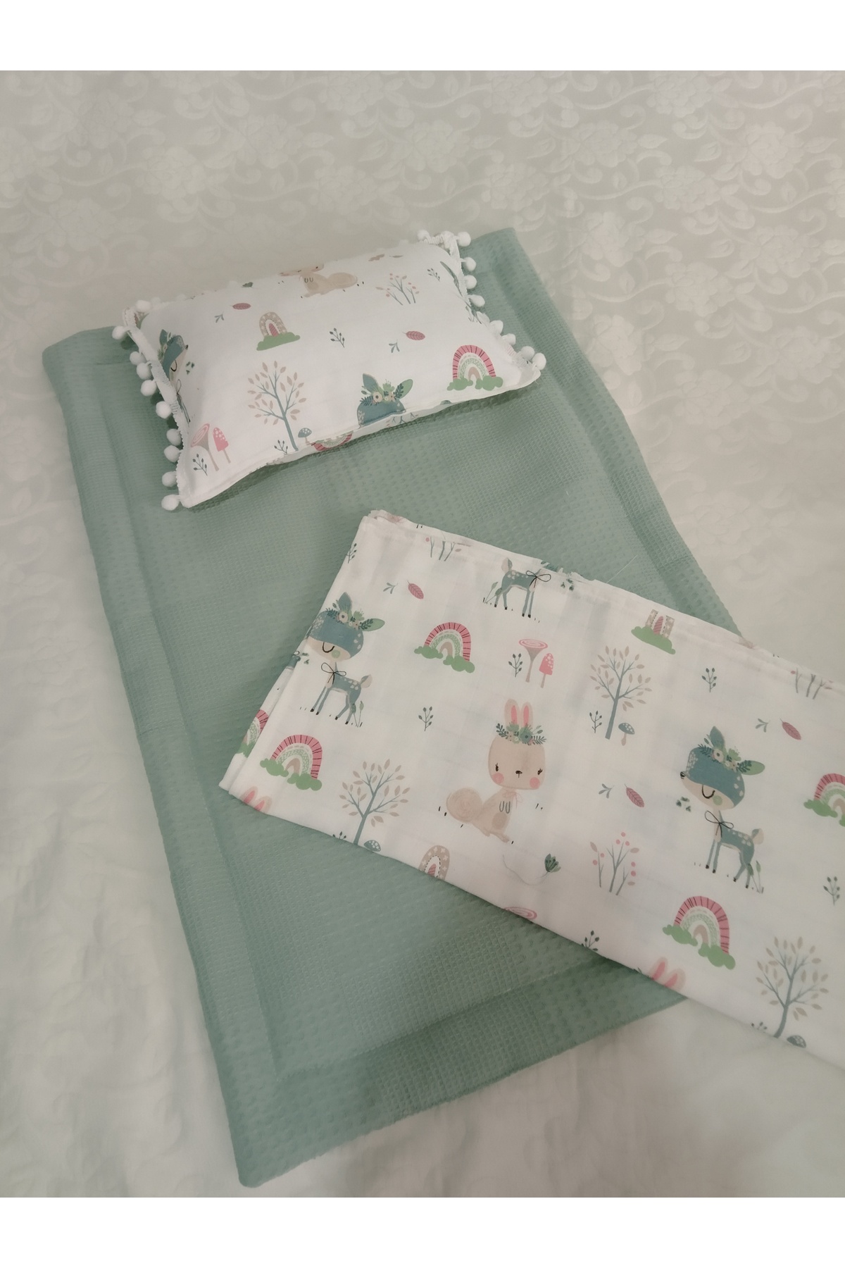 Wenaris Ceylanlı Babynest Seti (SET IÇERİĞİ AÇIKLAMADA MEVCUT) (BULUT YASTIK DAHİL DEĞİLDİR) fotoğrafı 4 (önizleme)