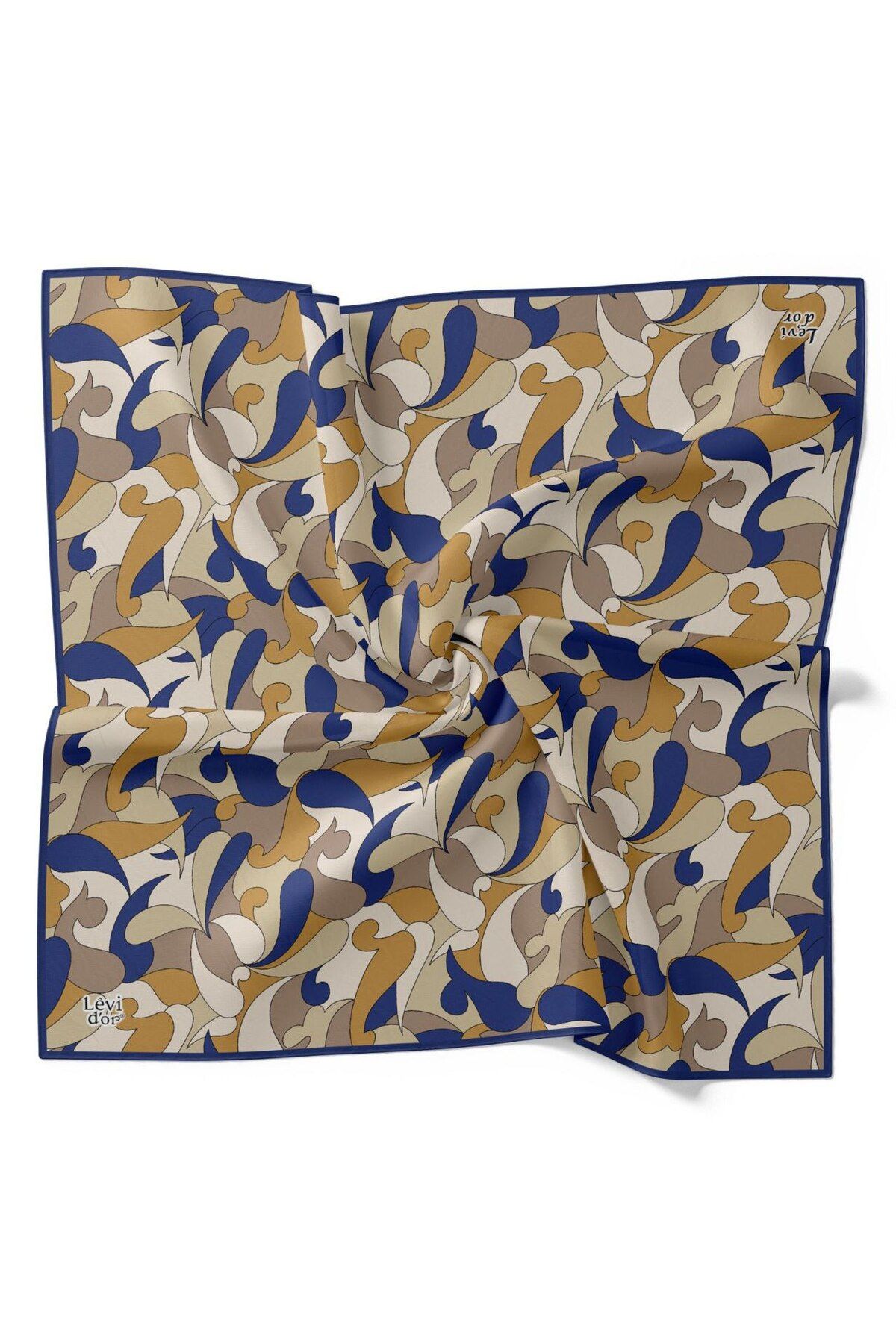 Levidor-Abstract Pattern Sparkling Crystal Scarf 3