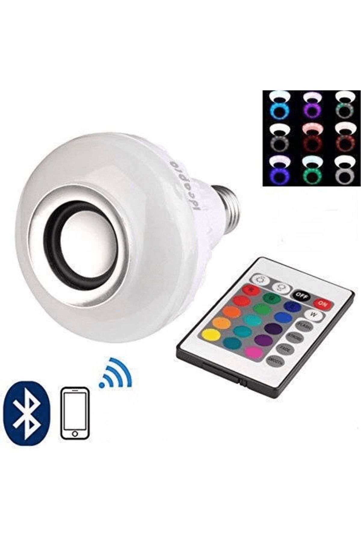feifei Ampul Şeklinde Kumandalı Bluetooth Hoparlör