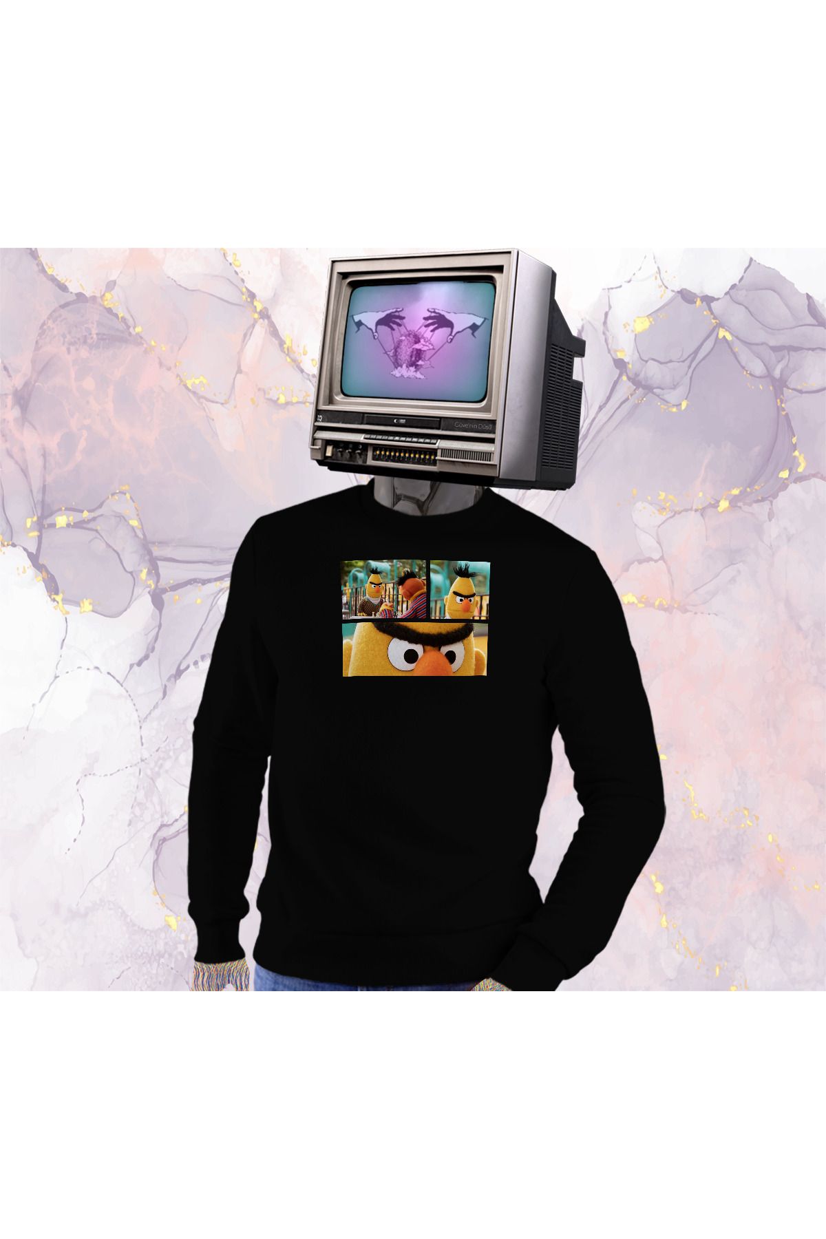 Güvenin Düşü Susam Sokağı (Sesame Street) - Edi ile Büdü - Sweatshirt