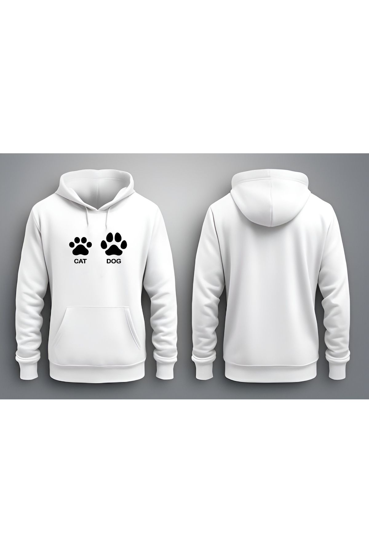 CDA BEYAZ CAT DOG UNISEX SWEATSHIRT