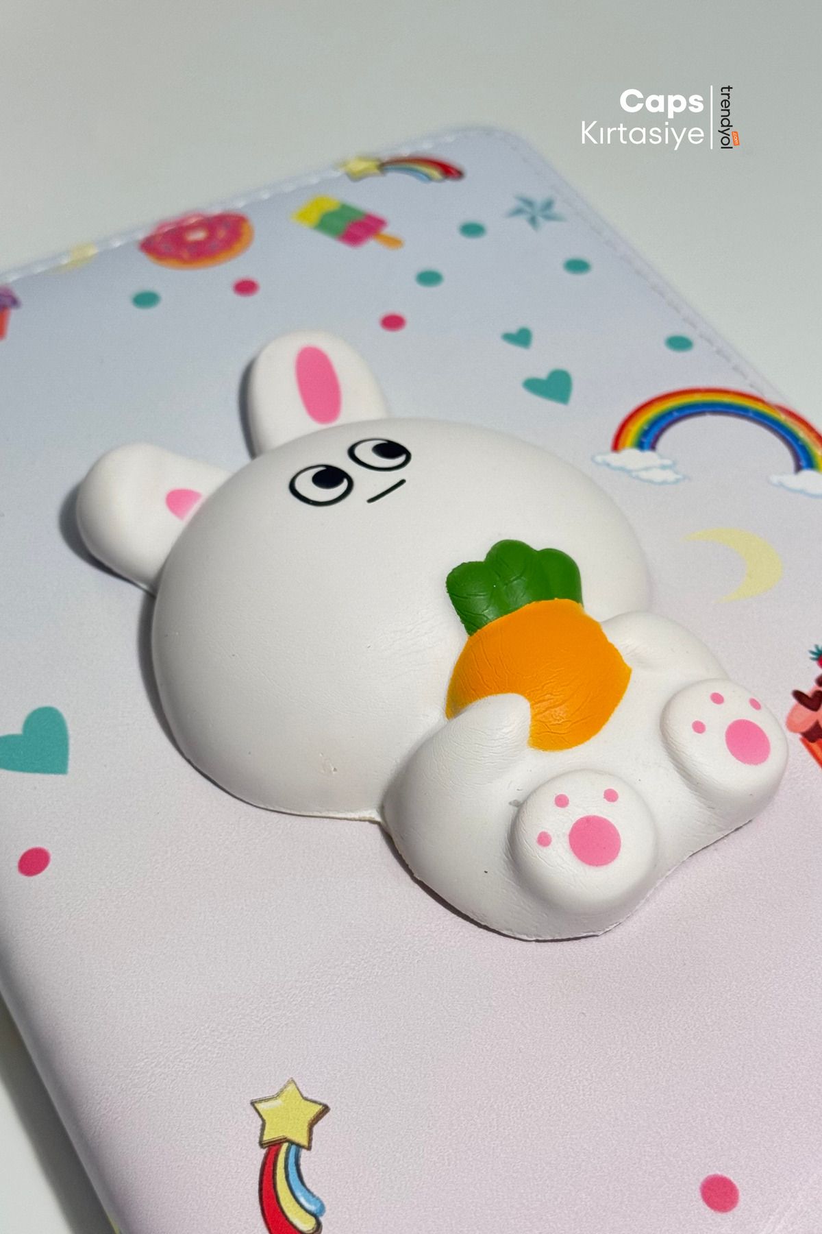 caps-Sparkling Sukuşi - Fluffy Embossed Squishy Notebook 5