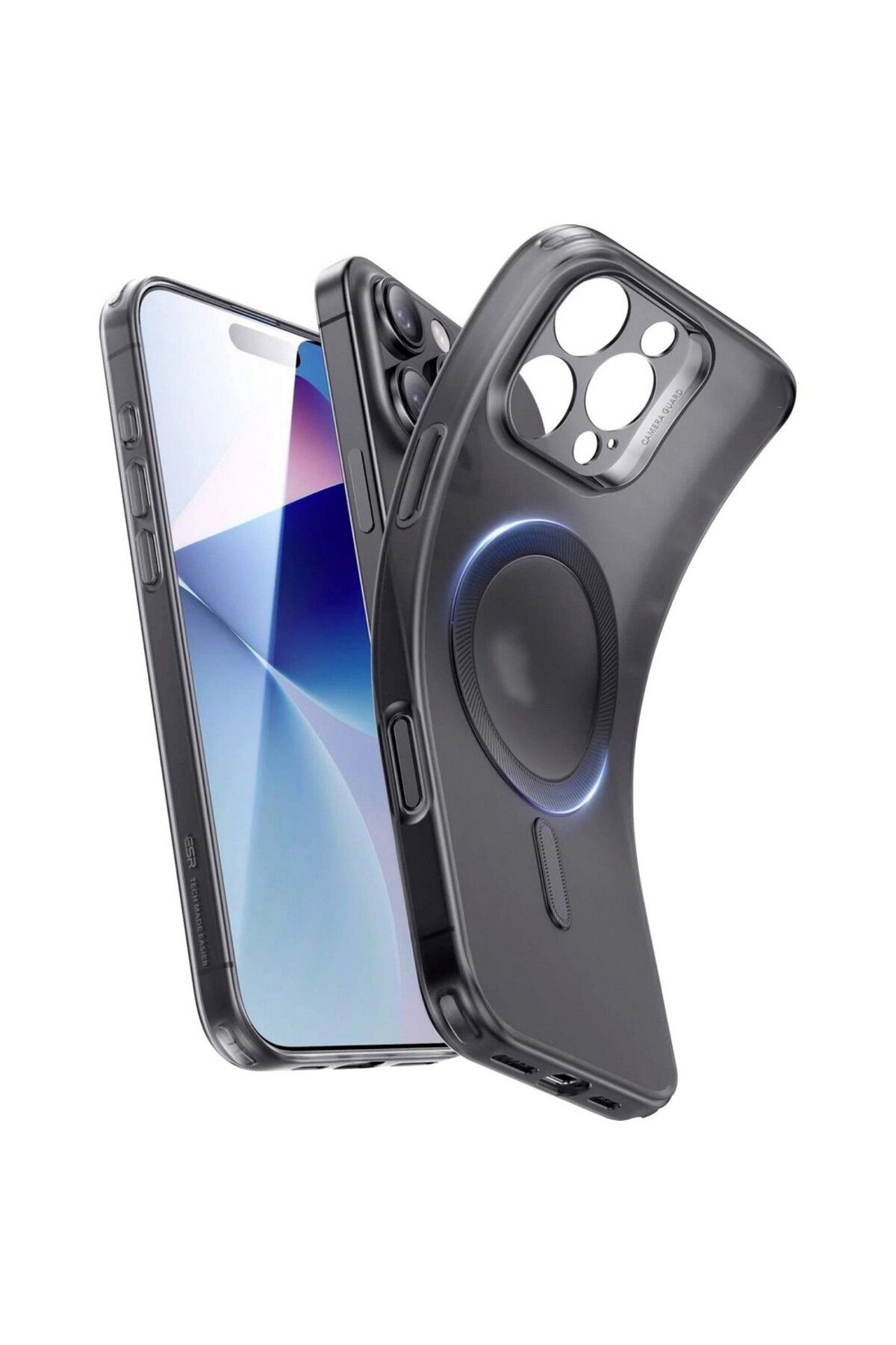 ESR iPhone 16 Pro Max Kılıf Zero Halolock Magsafe Silikon - Buzlu Siyah