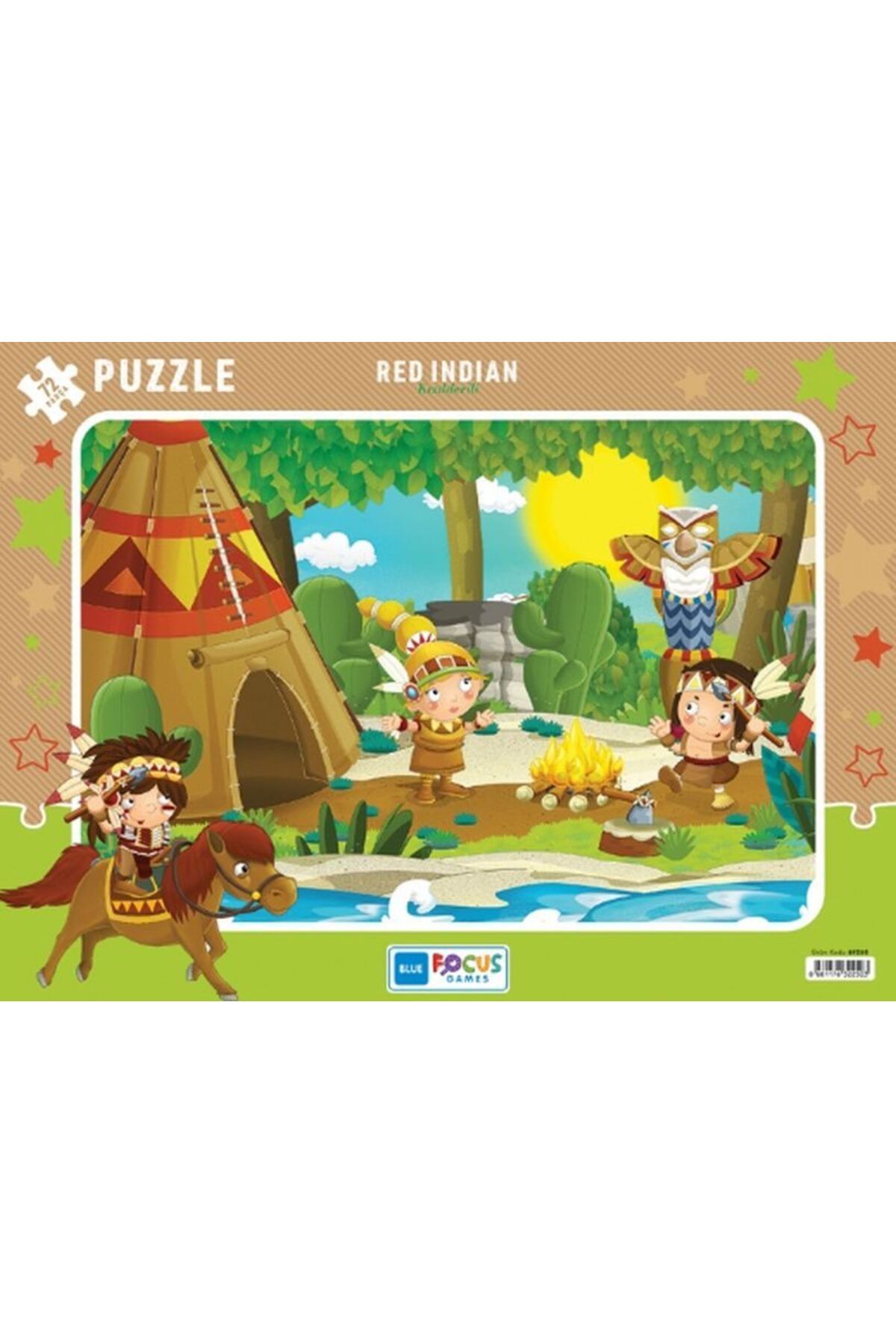 feifei Red Indian (Kızılderili) - Puzzle 72 Parça