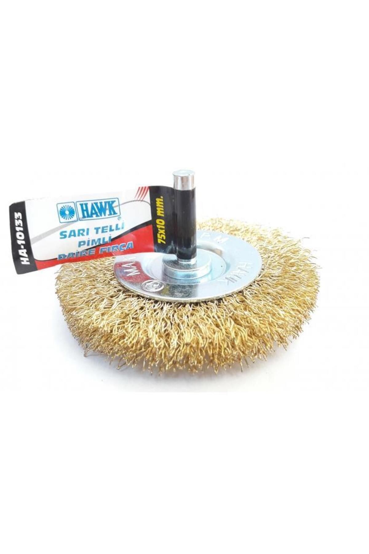 feifei Ha10133 Pimli Sarı Tel Daire Fırça 75X10 Mm