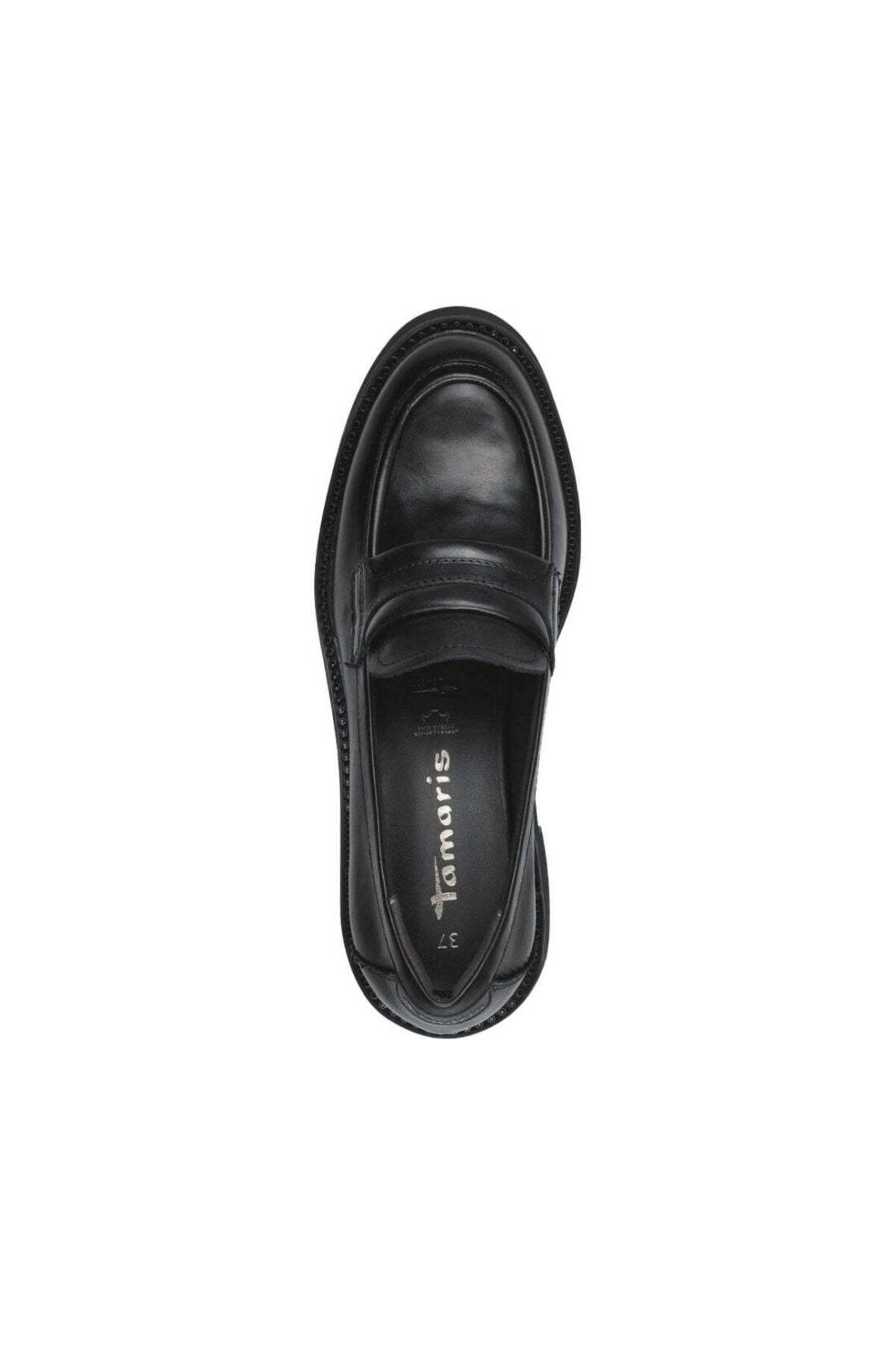 Tamaris-Black Loafers Womens Shoes 3
