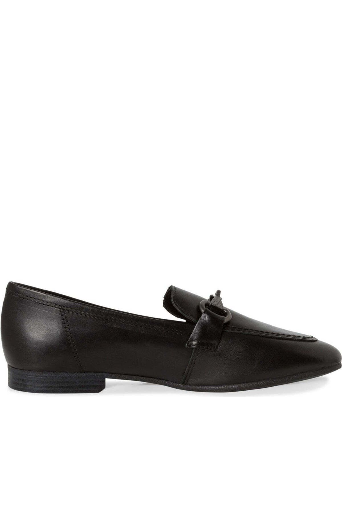 Tamaris-Black Loafers Womens Shoes 3