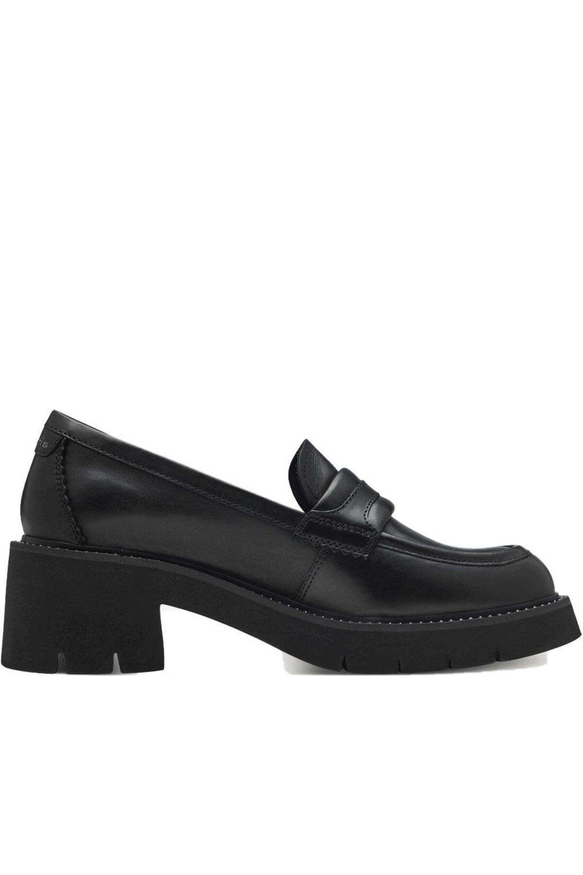 Tamaris-Black Loafers Womens Shoes 4