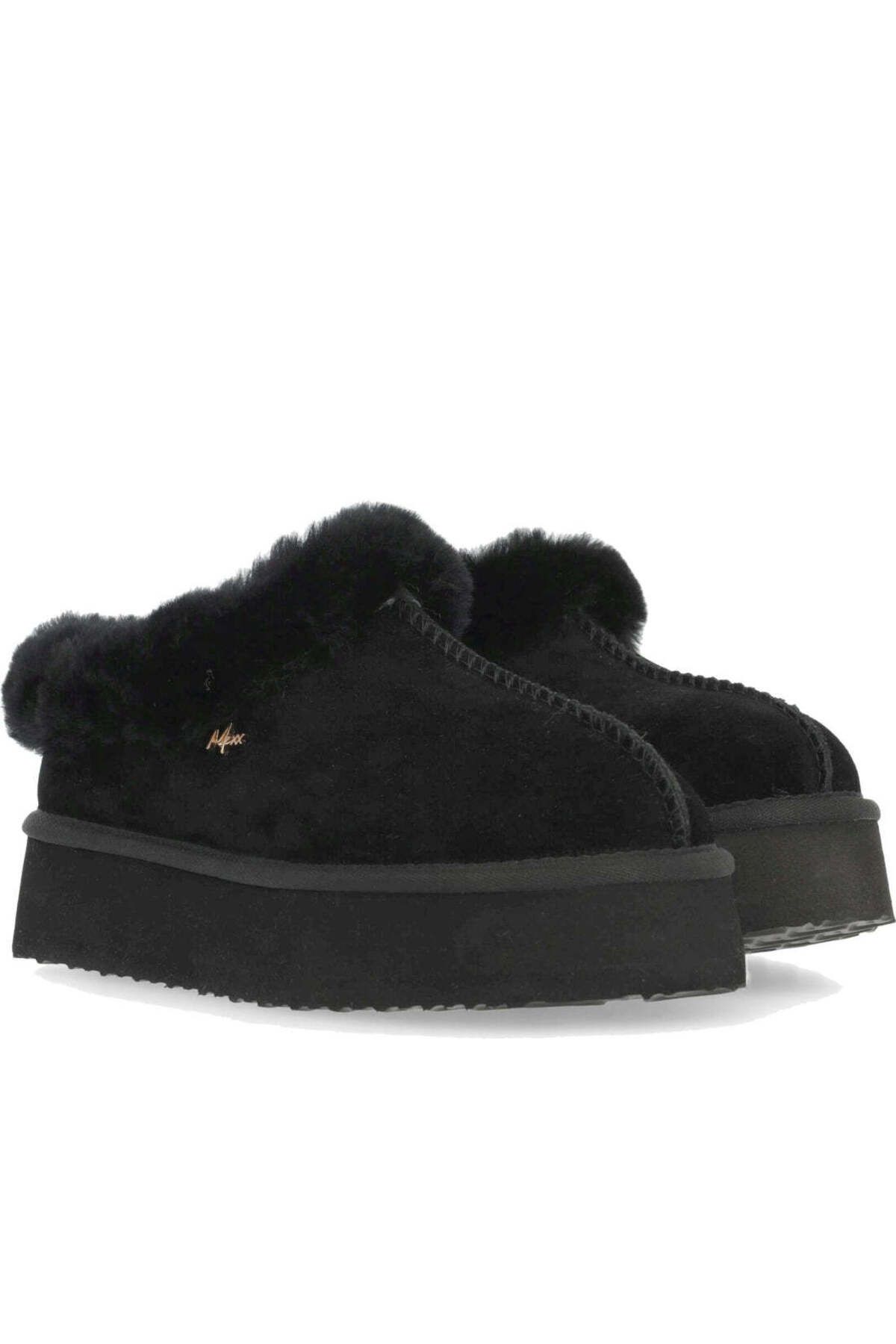 MEXX-Black Slippers Womens Shoes 1