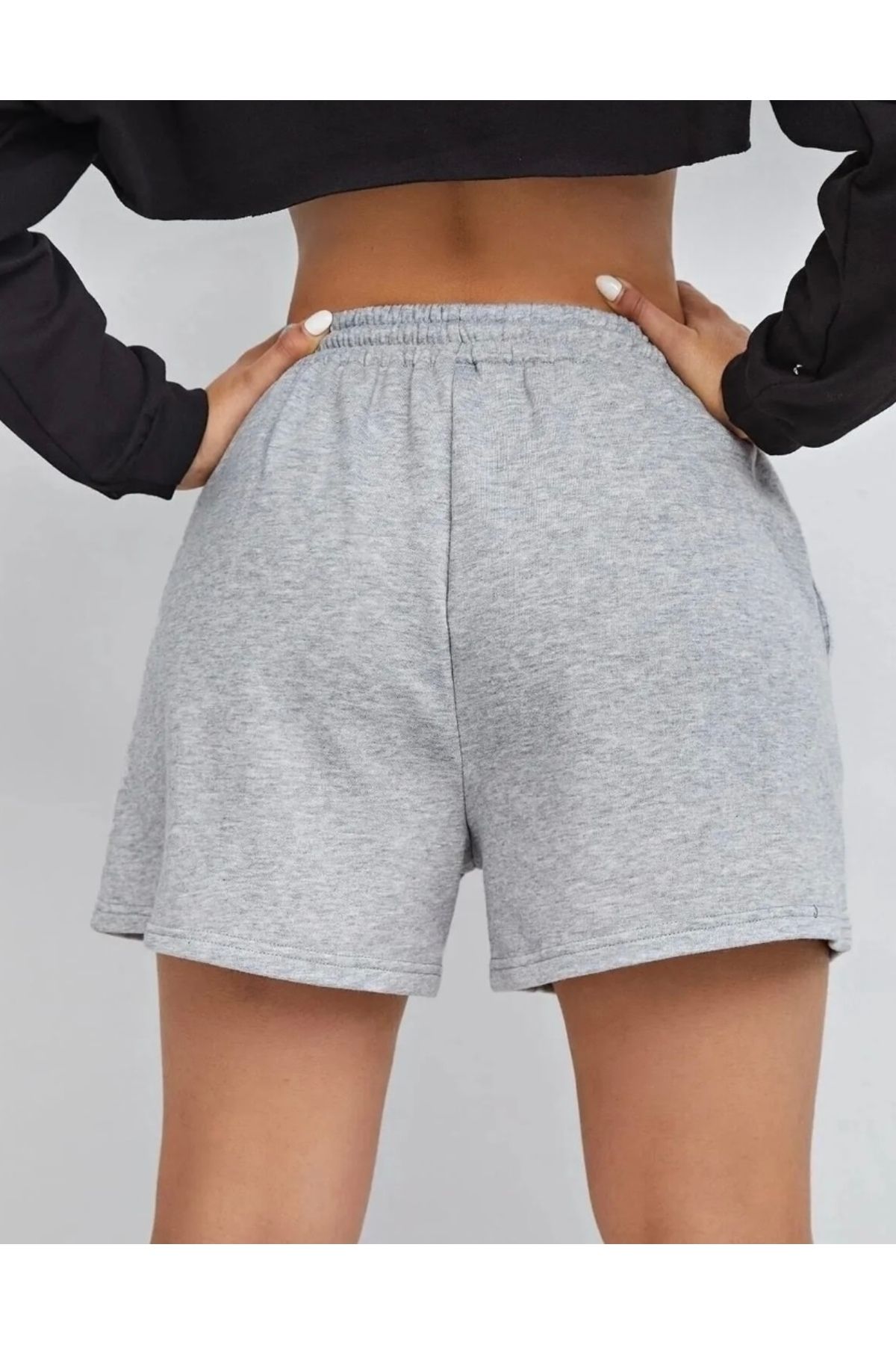 LACKH-Gray Comfortable Sweat-Wicking Shorts 2