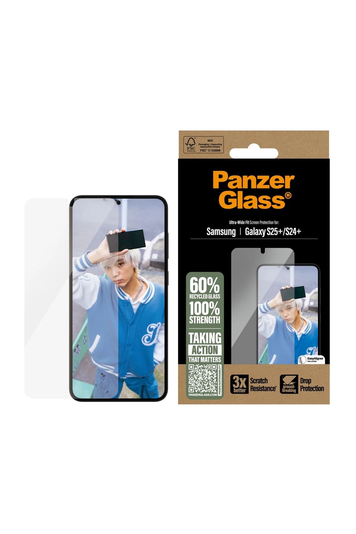 PanzerGlass CARE, Samsung S25 Plus, 3-in-1 Bundle, Set