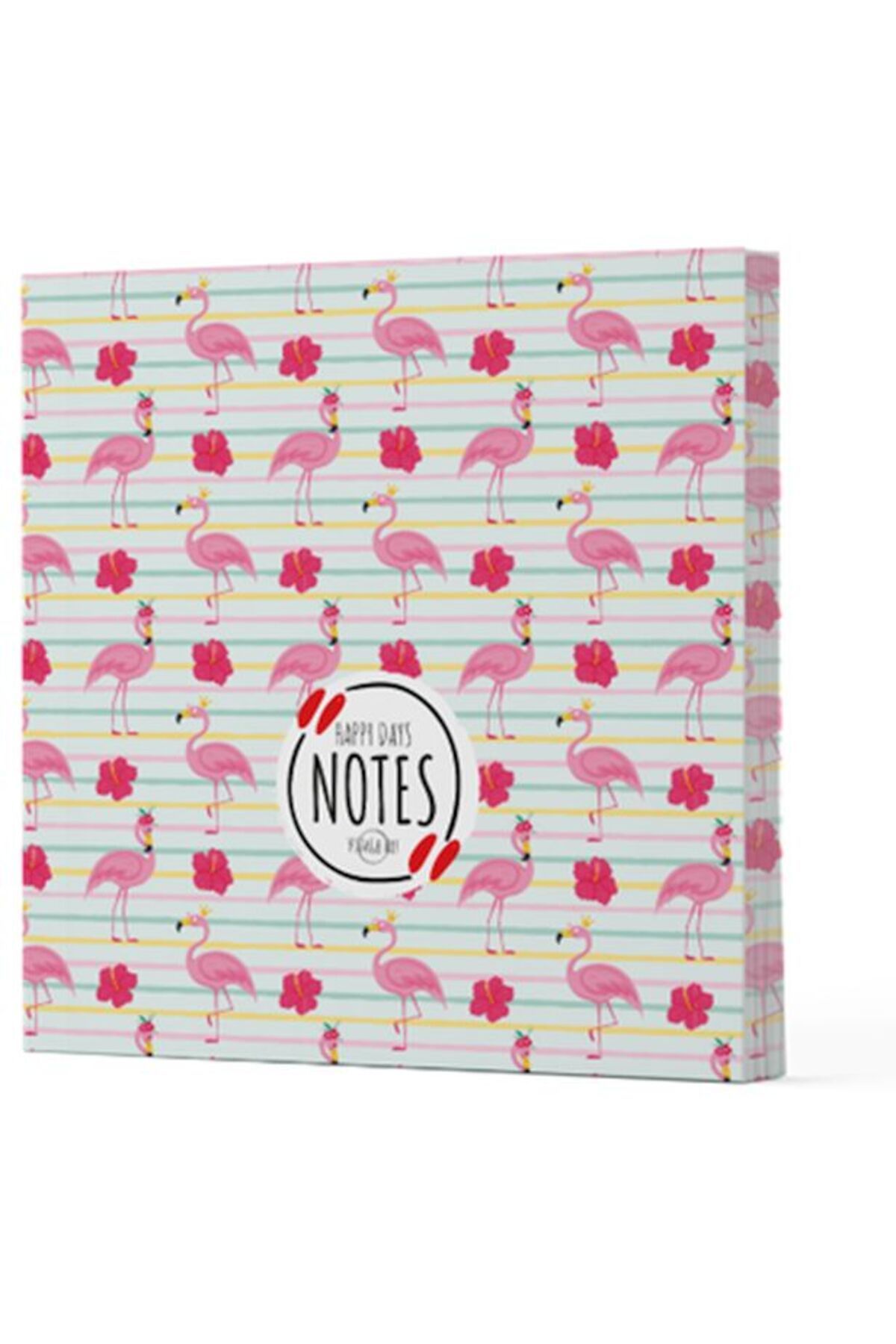 feifei Flamingo 2 - Çizgisiz Yan Boyamalı Defter