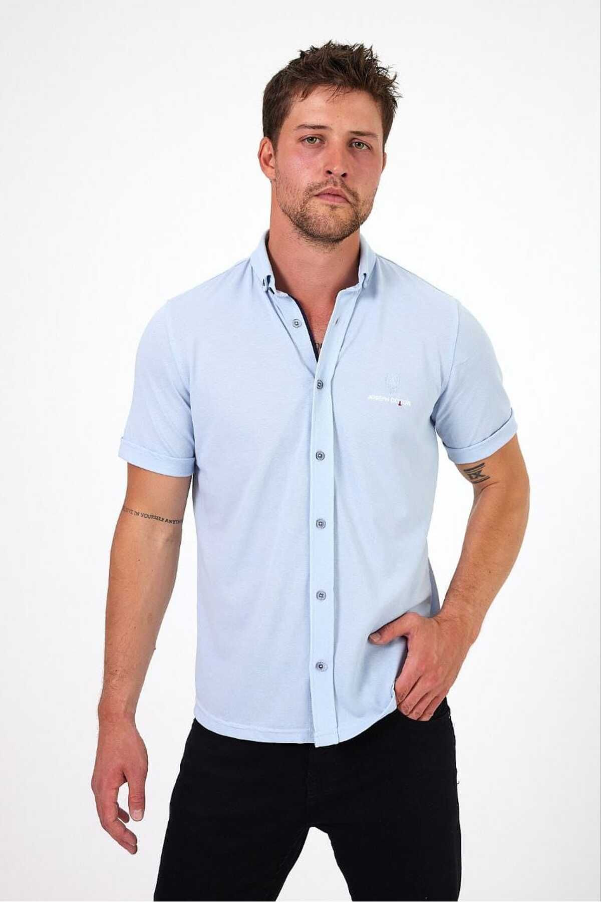 Savira-Men's Short Sleeve Shirt 4