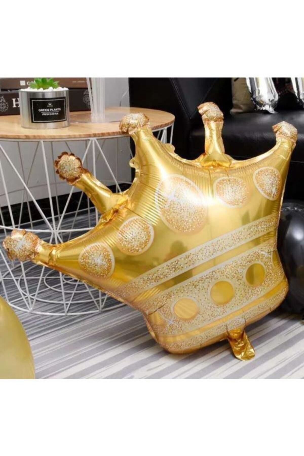 Store Kral Tacı Folyo Balon Gold