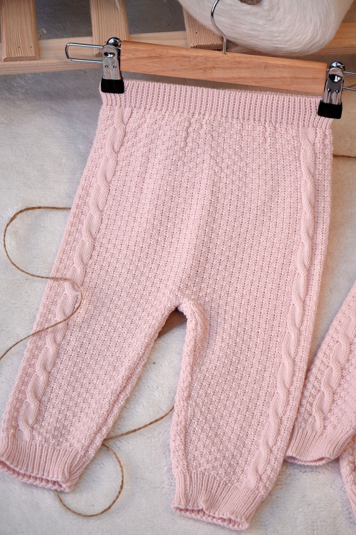 Bursa Trikomer-Blanket Hat Knitwear 9-12 Months Cotton-Like Soft Textured Baby Set 3