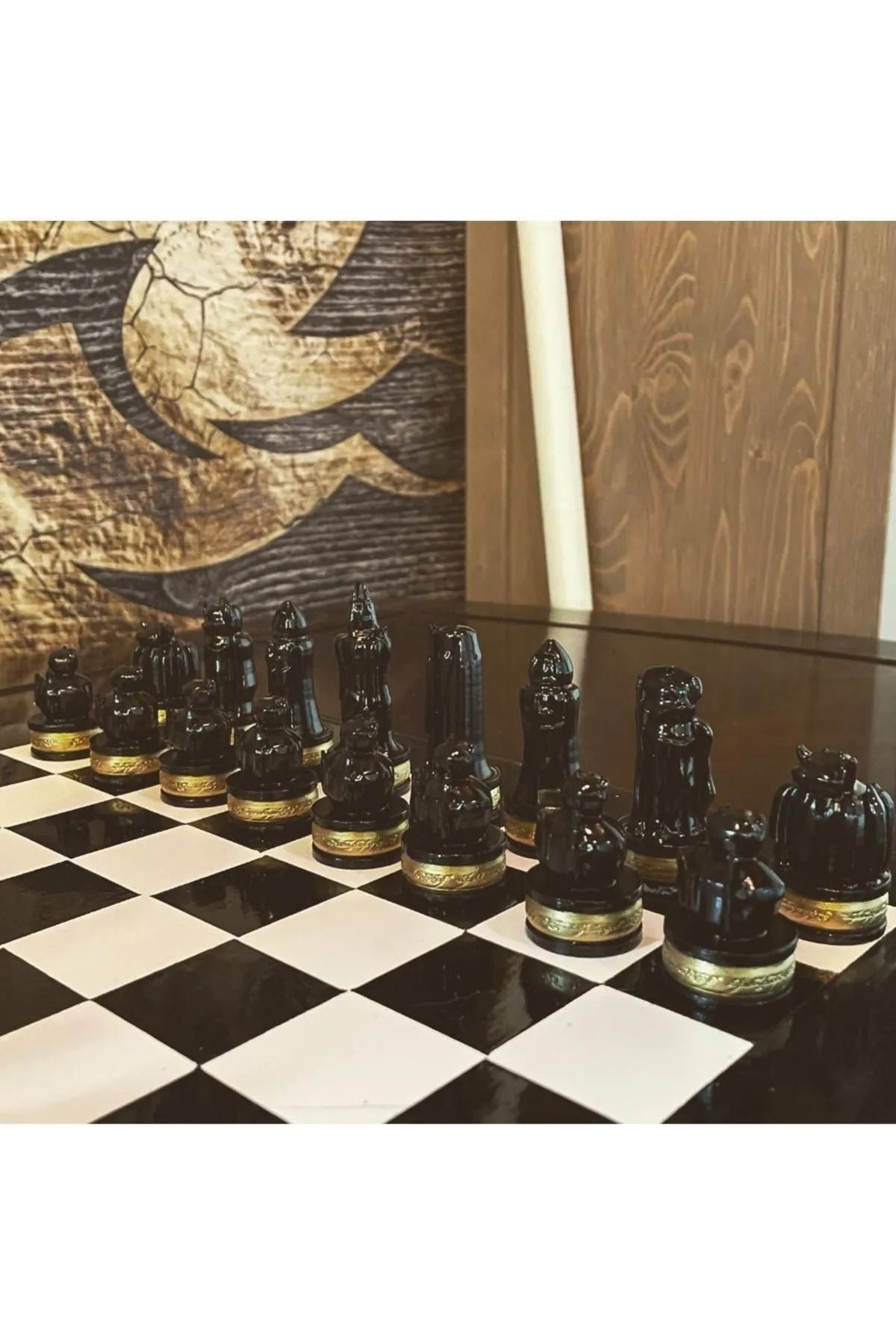 CNQR CRAFT ATELIER Yüzüklerin Efendisi Satranç Takımı Taşları Lotr Chess