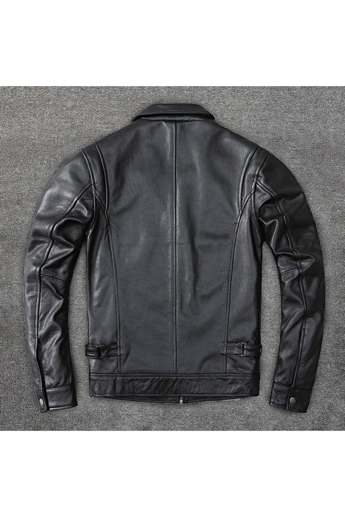 Defelli  Erkek Fw22-23 Collection 102 Hakiki Deri Mont - Görsel 4