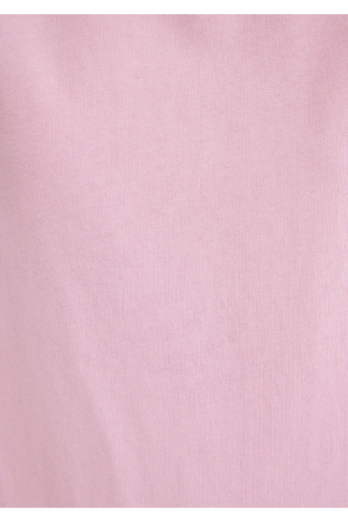Mavi-Rosafarbenes Basic-T-Shirt mit normaler Passform 1600955 -71117 8
