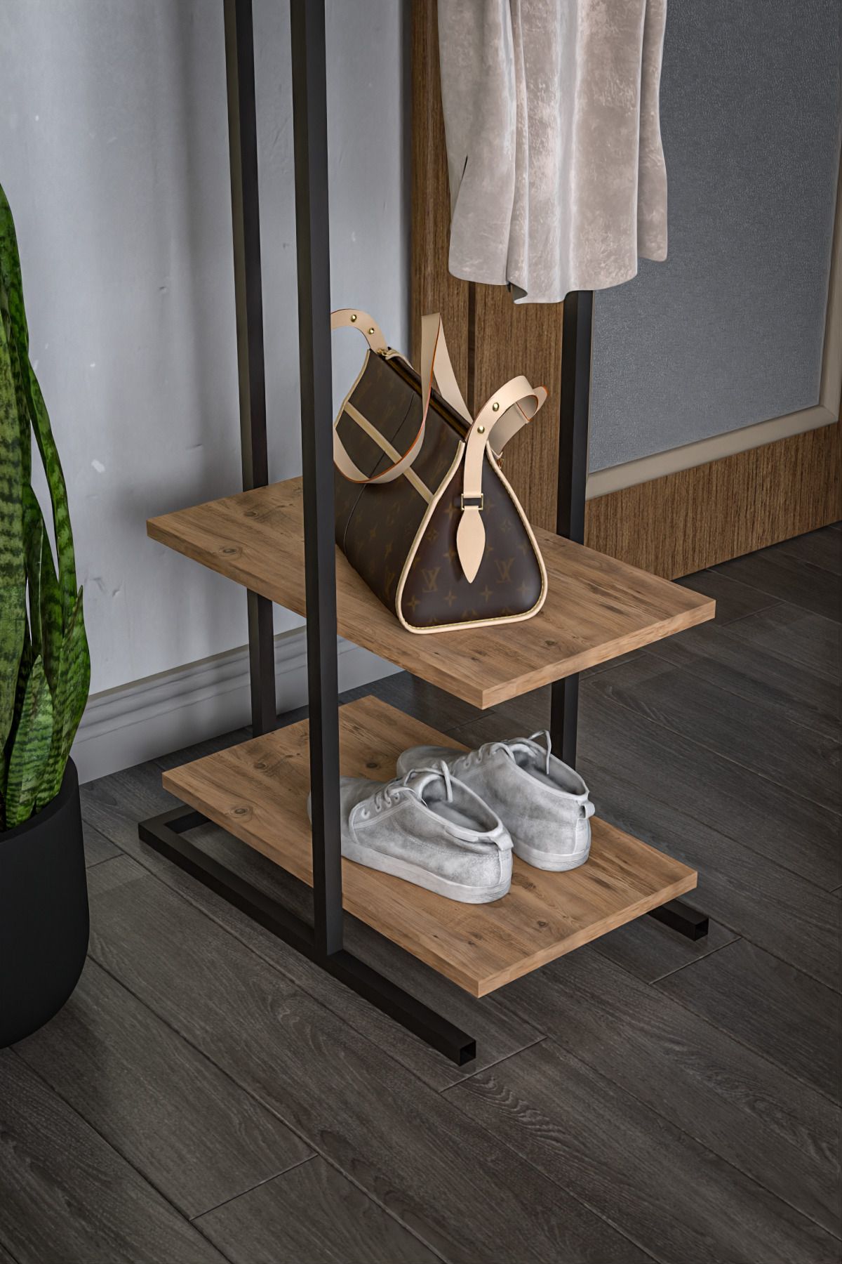 Retodesign-Tiny Coat Rack - Clothes Rack with Shelf 2
