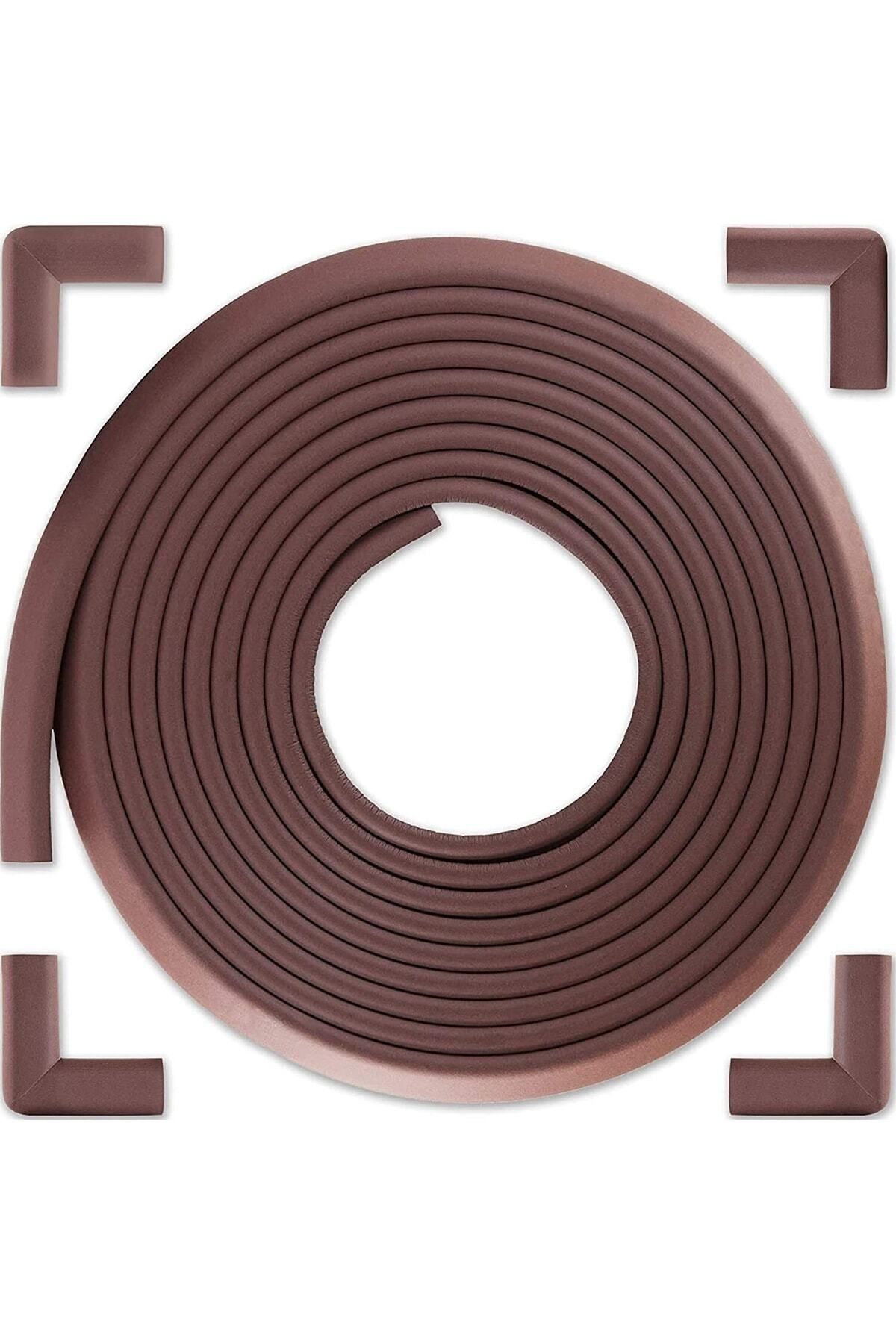 Miningaa 3M Marka Bant Hediye Mürdüm Renk 2 Metre 4 Adet Köşe Koruyucu Esnek ve Yumuşak Kauçuk Kenar Koruyucu fotoğrafı 6 (önizleme)