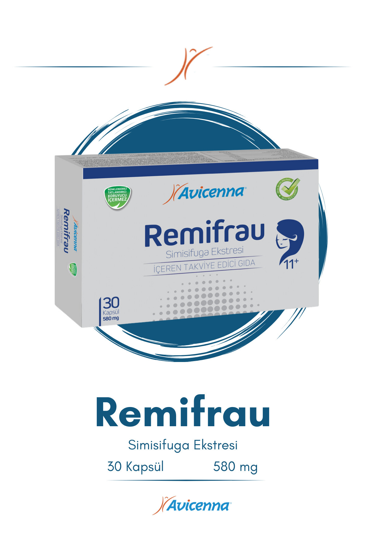 Avicenna-Remifrau Supplement with Simisifuga Extract - 30 Capsules8690088010224 1
