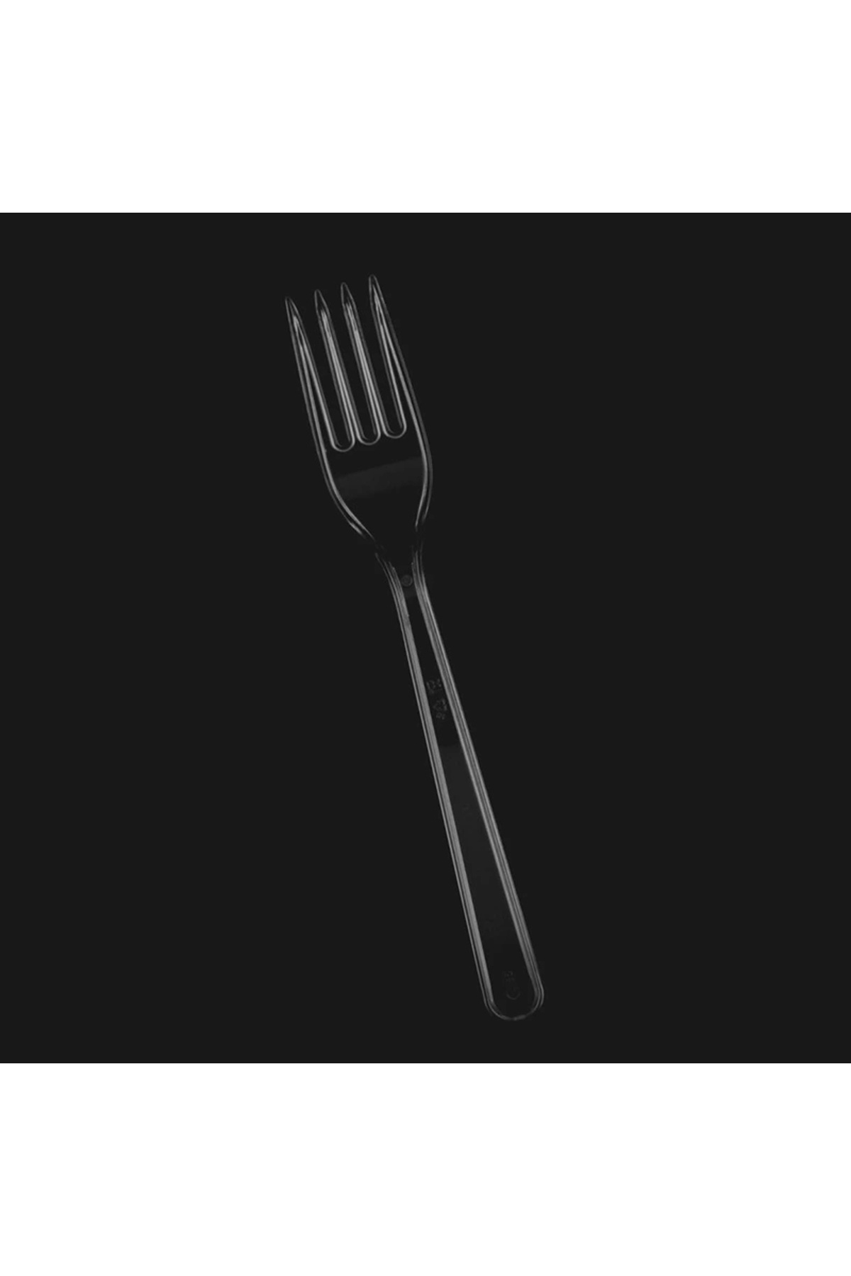 YOK YOK AMBALAJ Lüx Plastik Şeffaf Çatal 100'lü